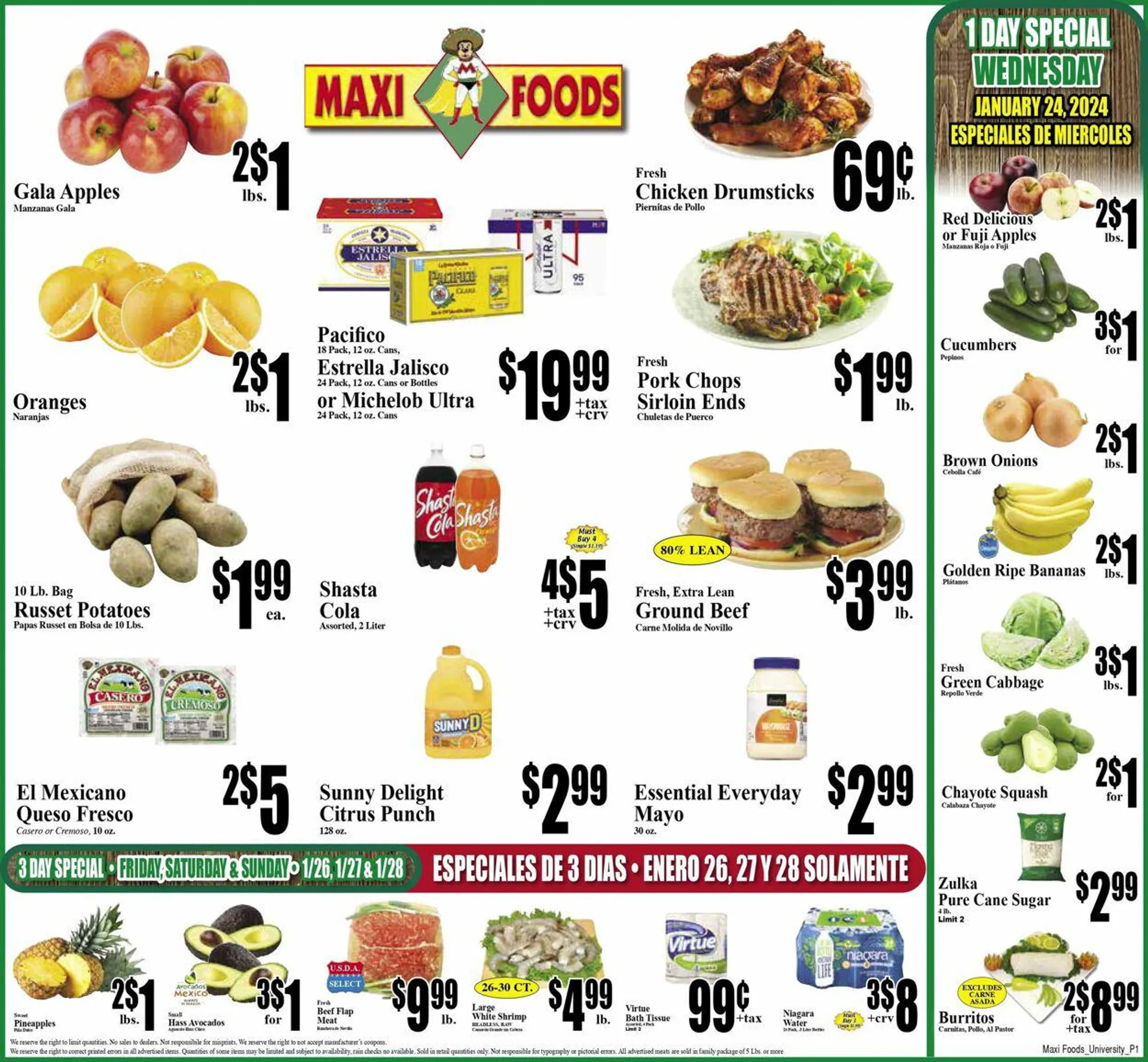 Weekly ad Maxi Foods Current weekly ad from January 24 to January 30 2024 - Page 