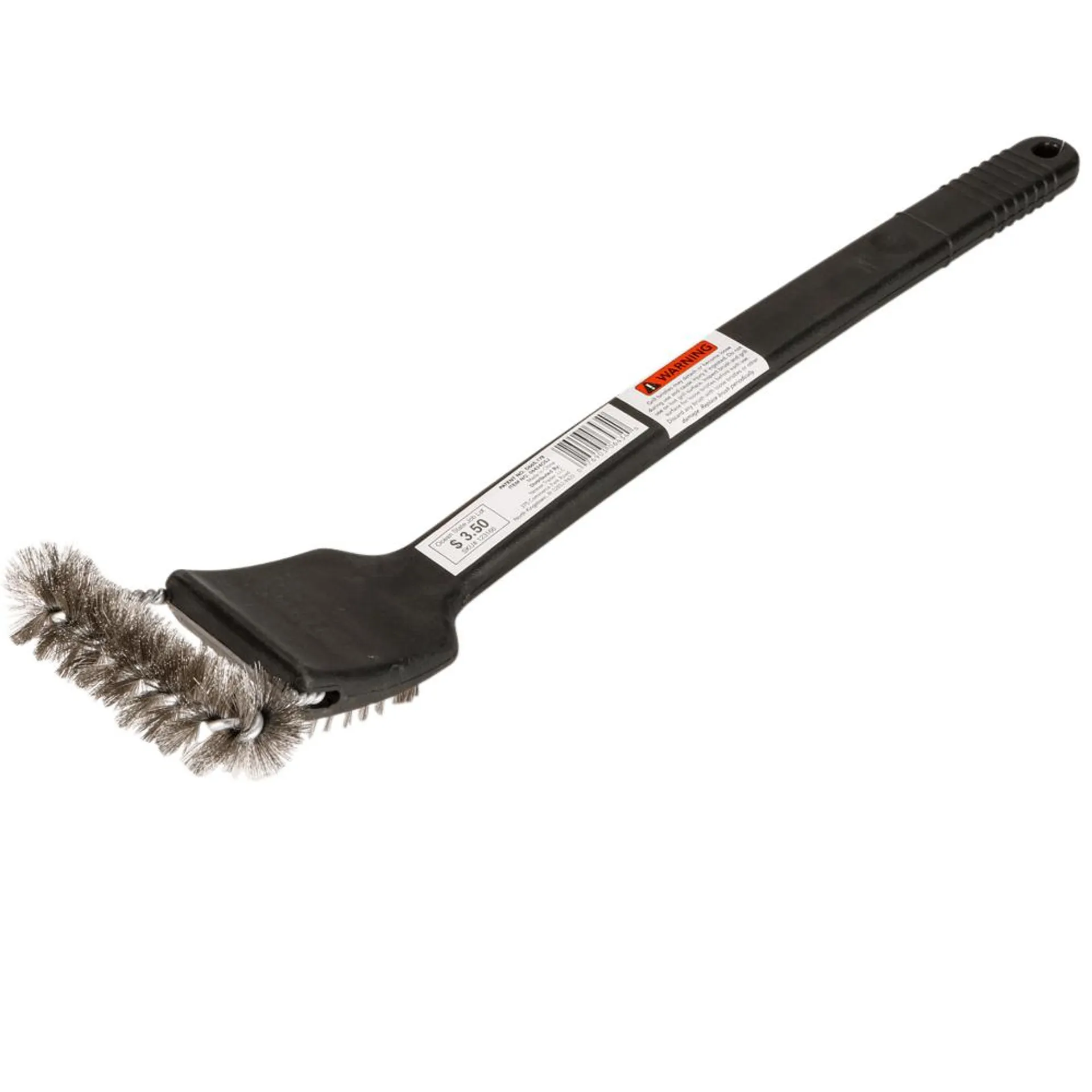 Roadhouse BBQ Stainless Steel Top Action Dual Grill Brush, 18"