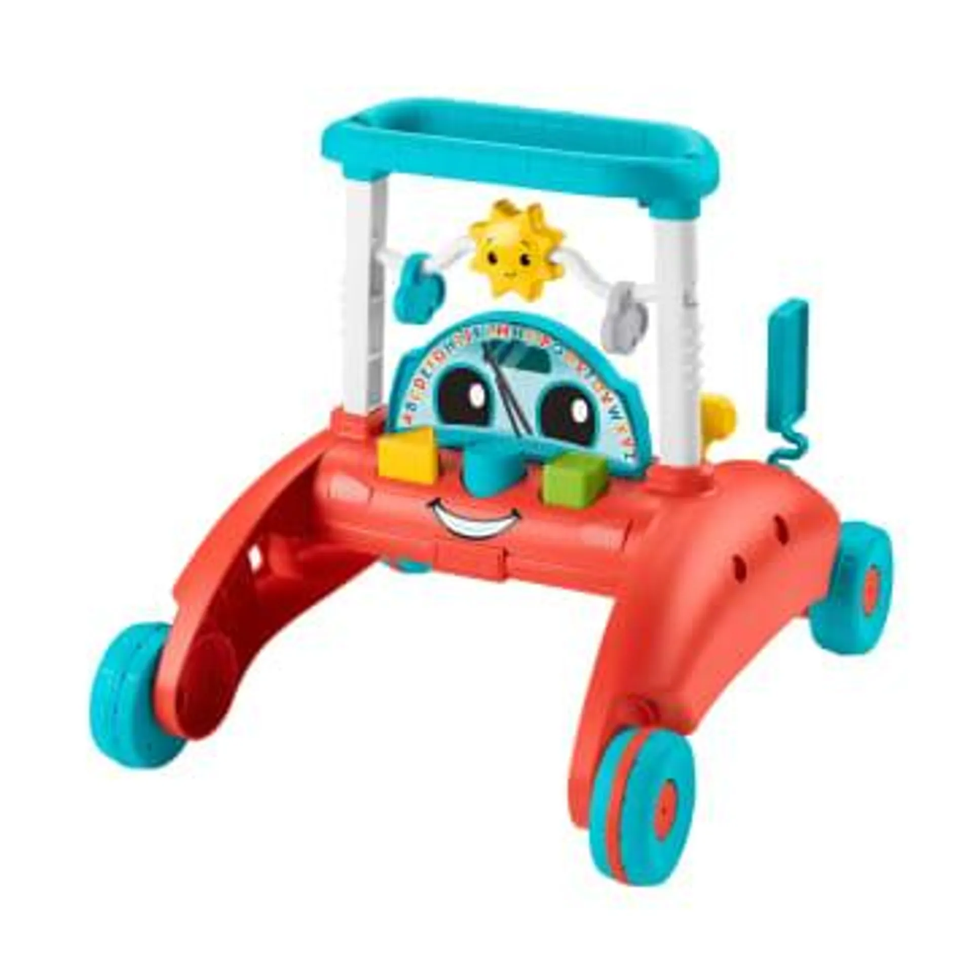 Fisher-Price 2-Sided Steady Speed Walker, Car-themed Baby Learning Toy