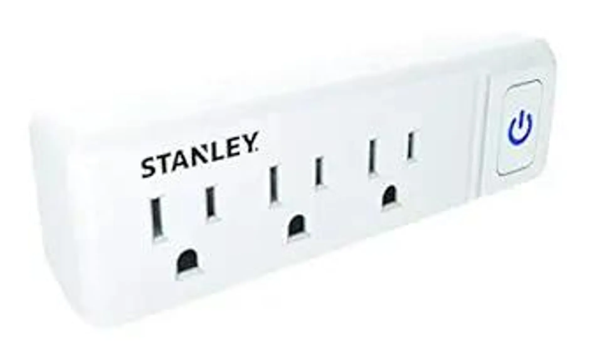 Stanley 30316 3-Outlet Wall Adapter with Illuminated On/Off Switch, White