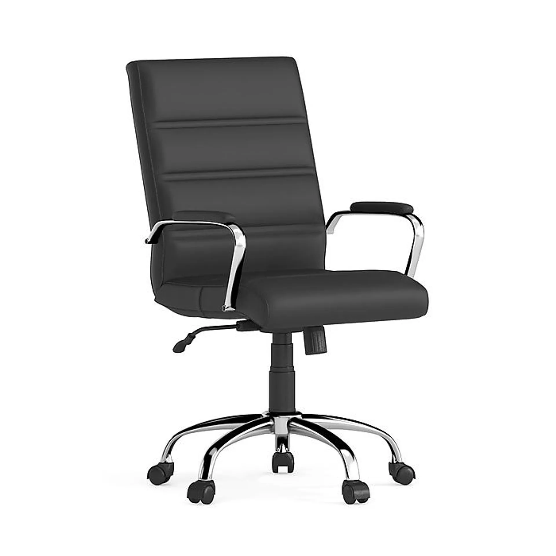 Flash Furniture Whitney Ergonomic LeatherSoft Swivel Mid-Back Executive Office Chair,