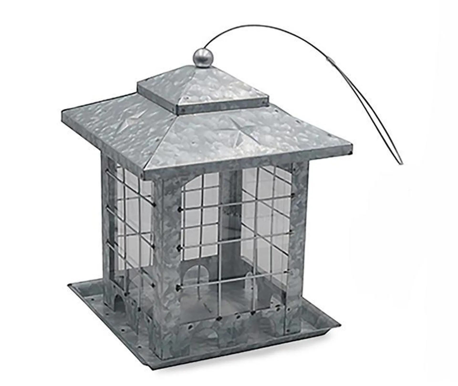 Silver Star Metal Bird Feeder