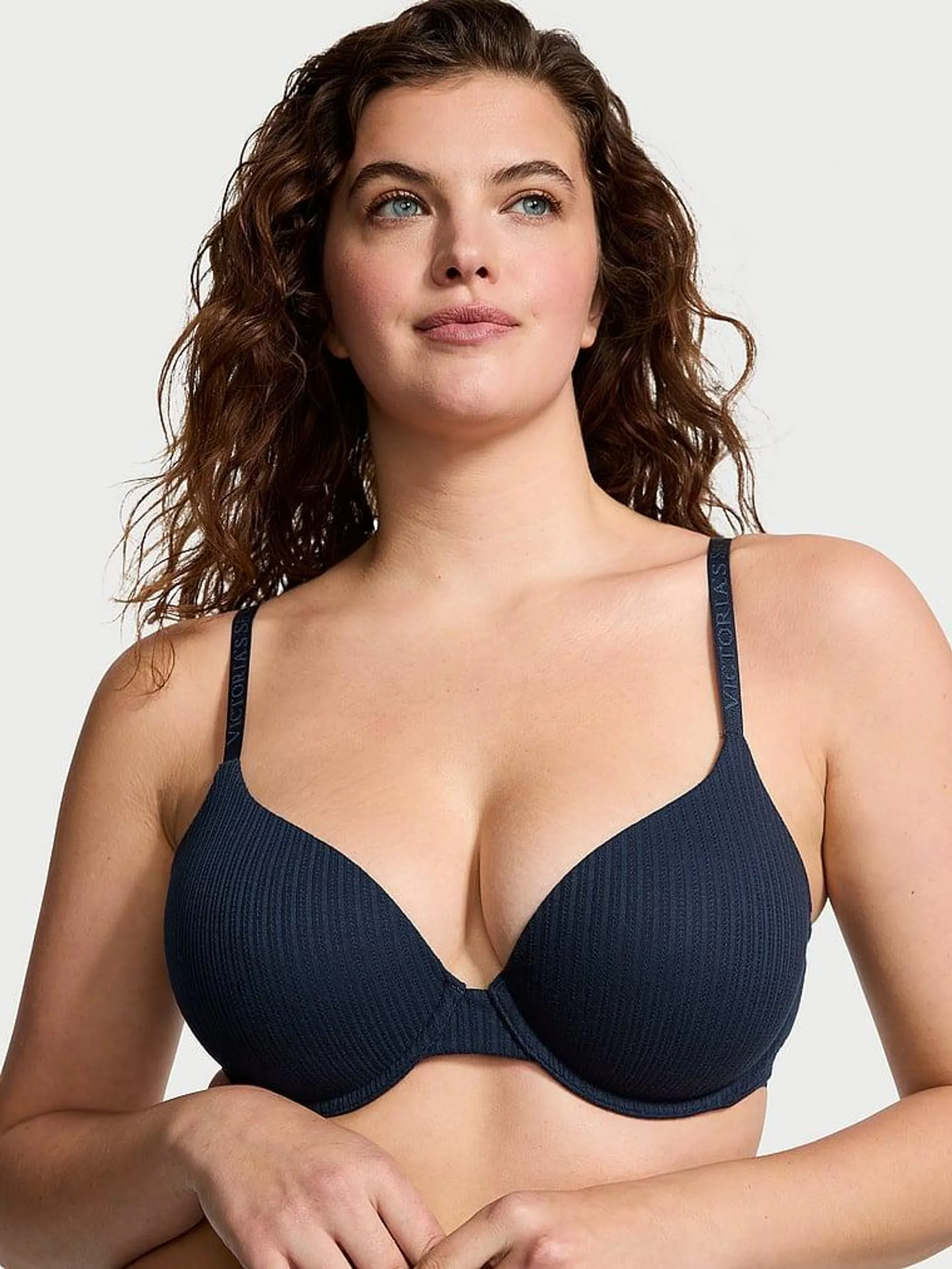 Lightly Lined Pointelle Demi Bra