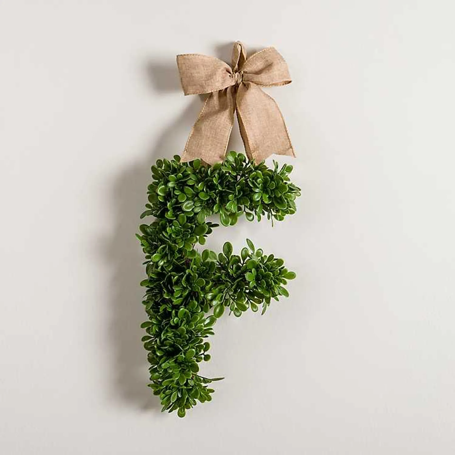 Monogram F Boxwood Mini Wreath