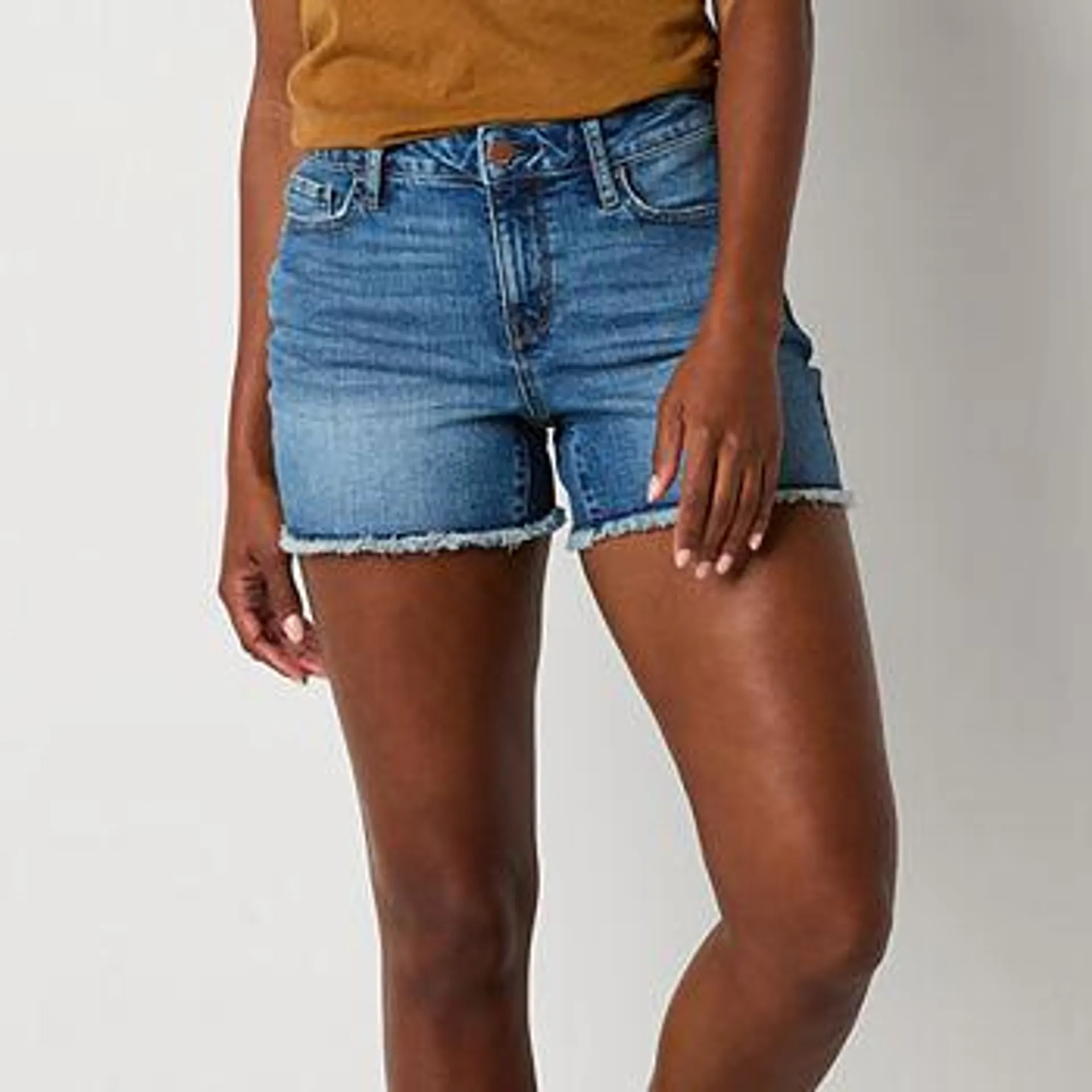 a.n.a Womens Mid Rise 3 1/2" Denim Short