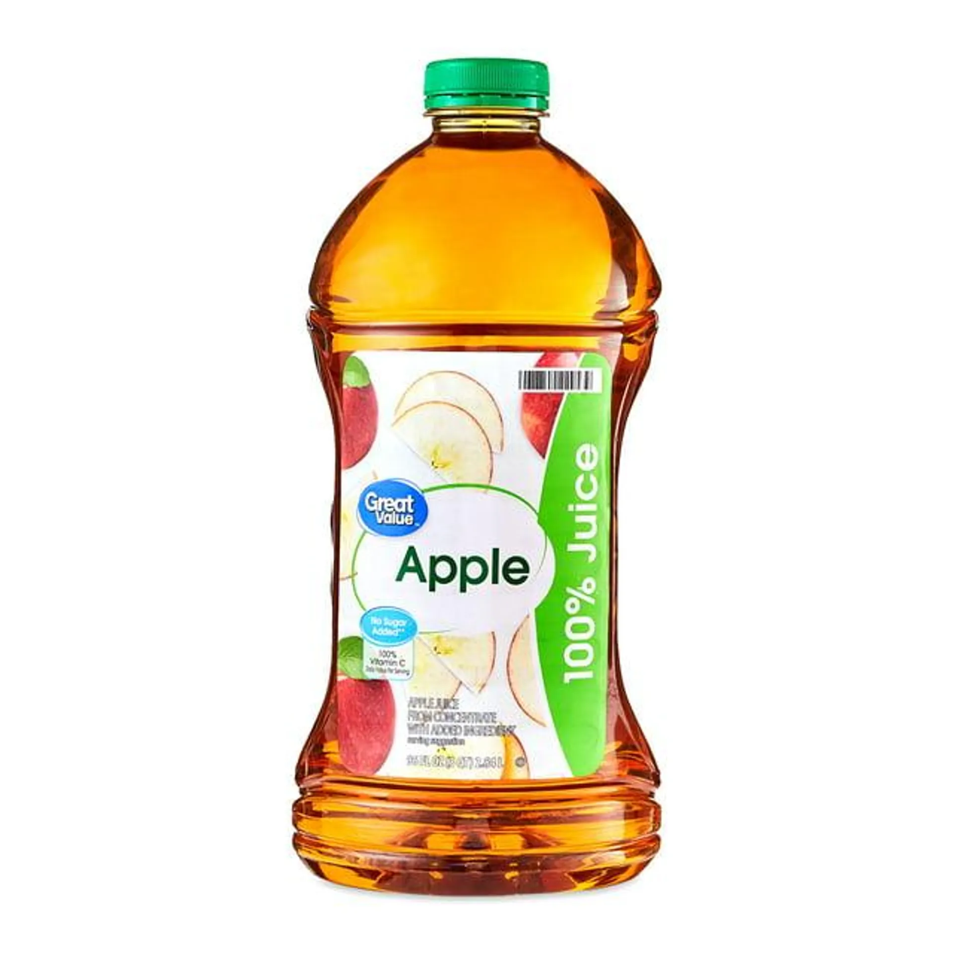 Great Value 100% Apple Juice, 96 fl oz