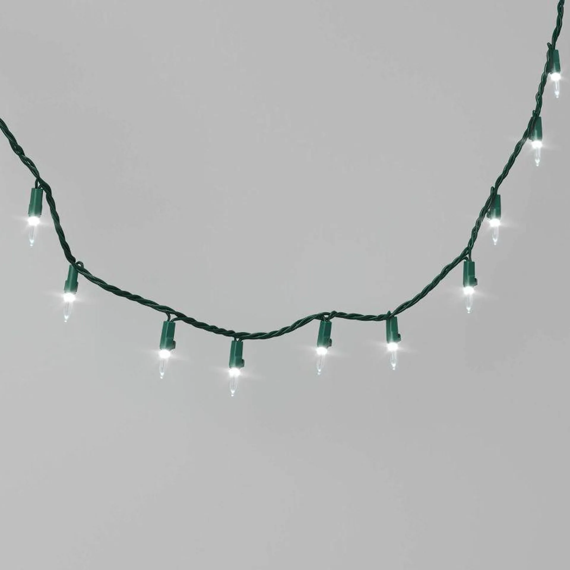 100ct LED Smooth Mini Christmas String Lights with Green Wire - Wondershop™