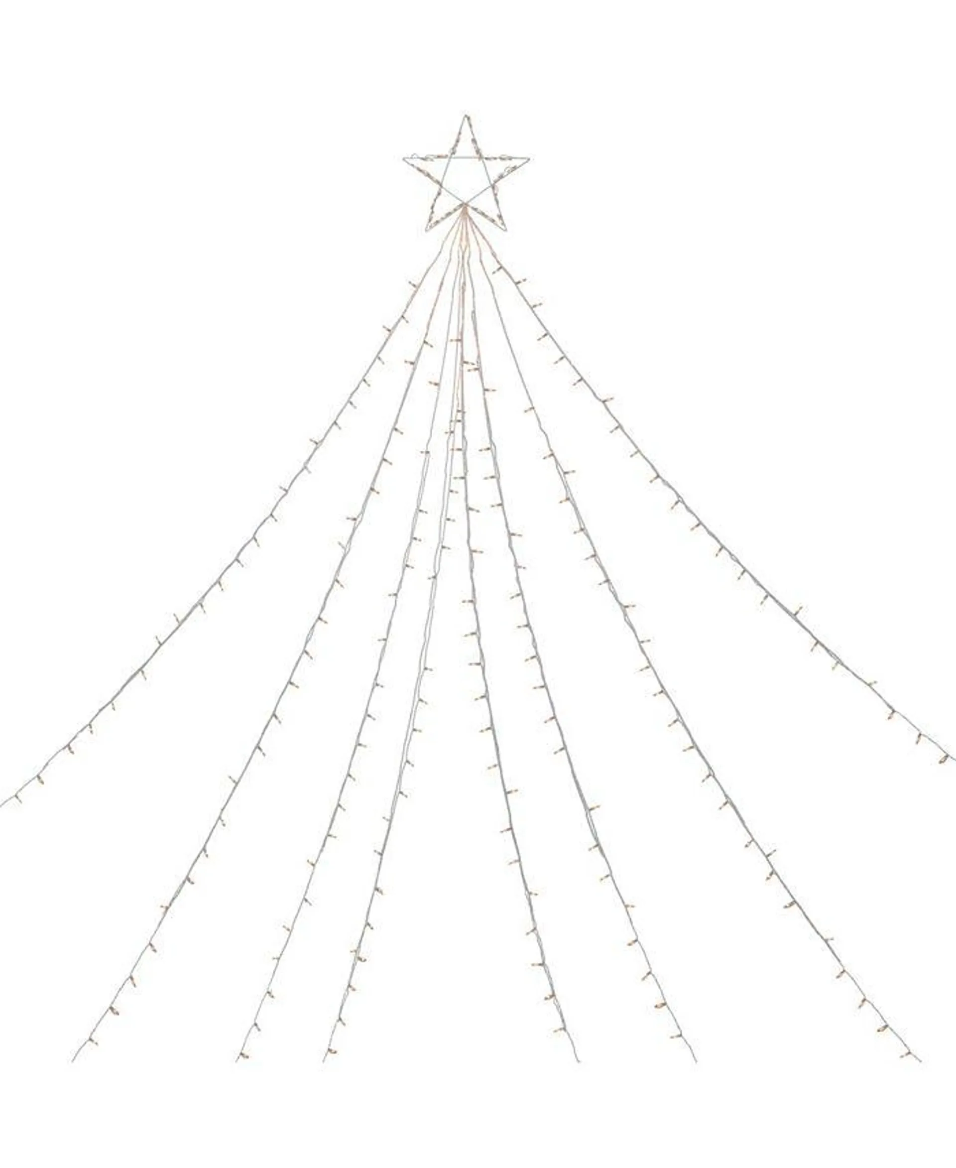 Clear Lighted Christmas Display Tree Outdoor Decor