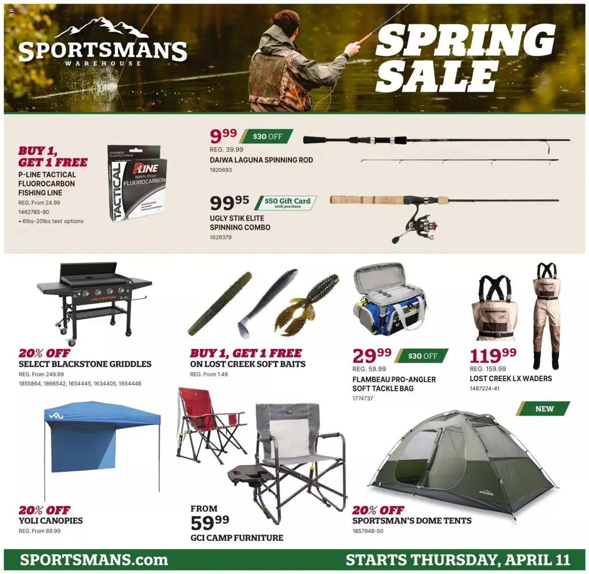 Weekly ad Sportsmans Warehouse - Alaska Circular - NY from April 11 to April 25 2024 - Page 1