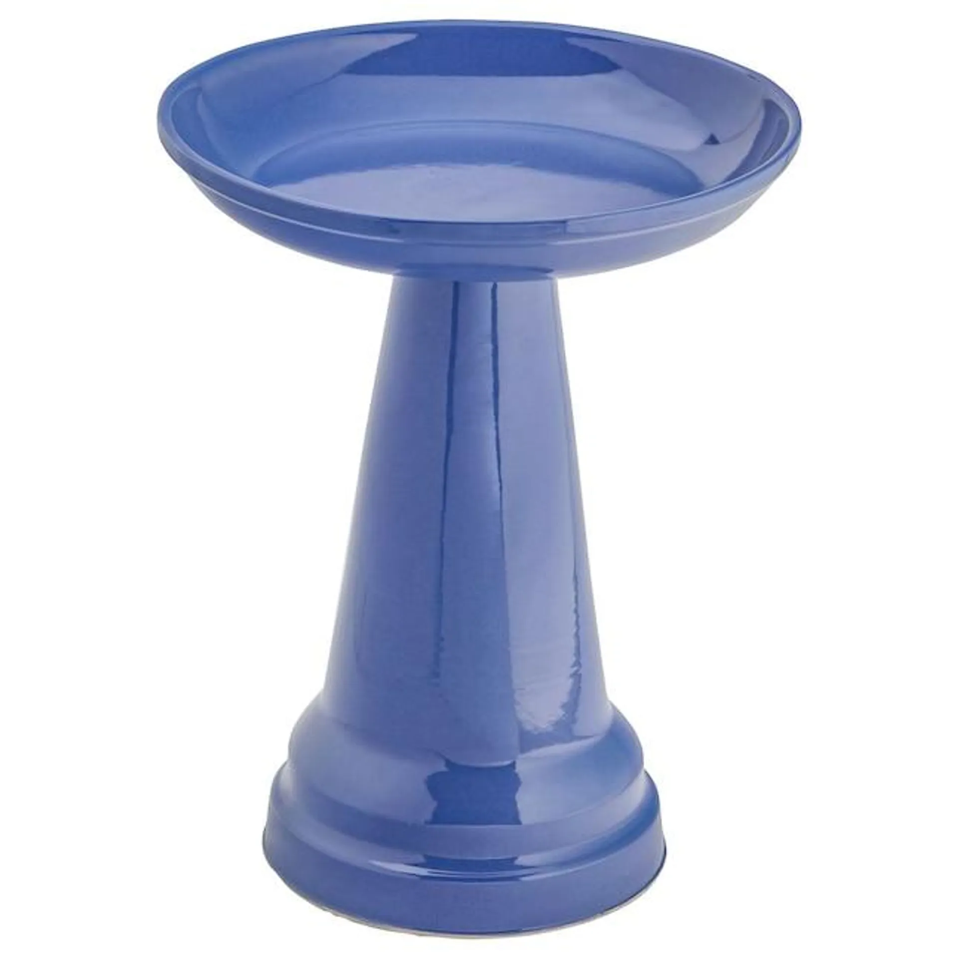 BIRDS CHOICE 22-in H Summer Blue Clay Complete Birdbath