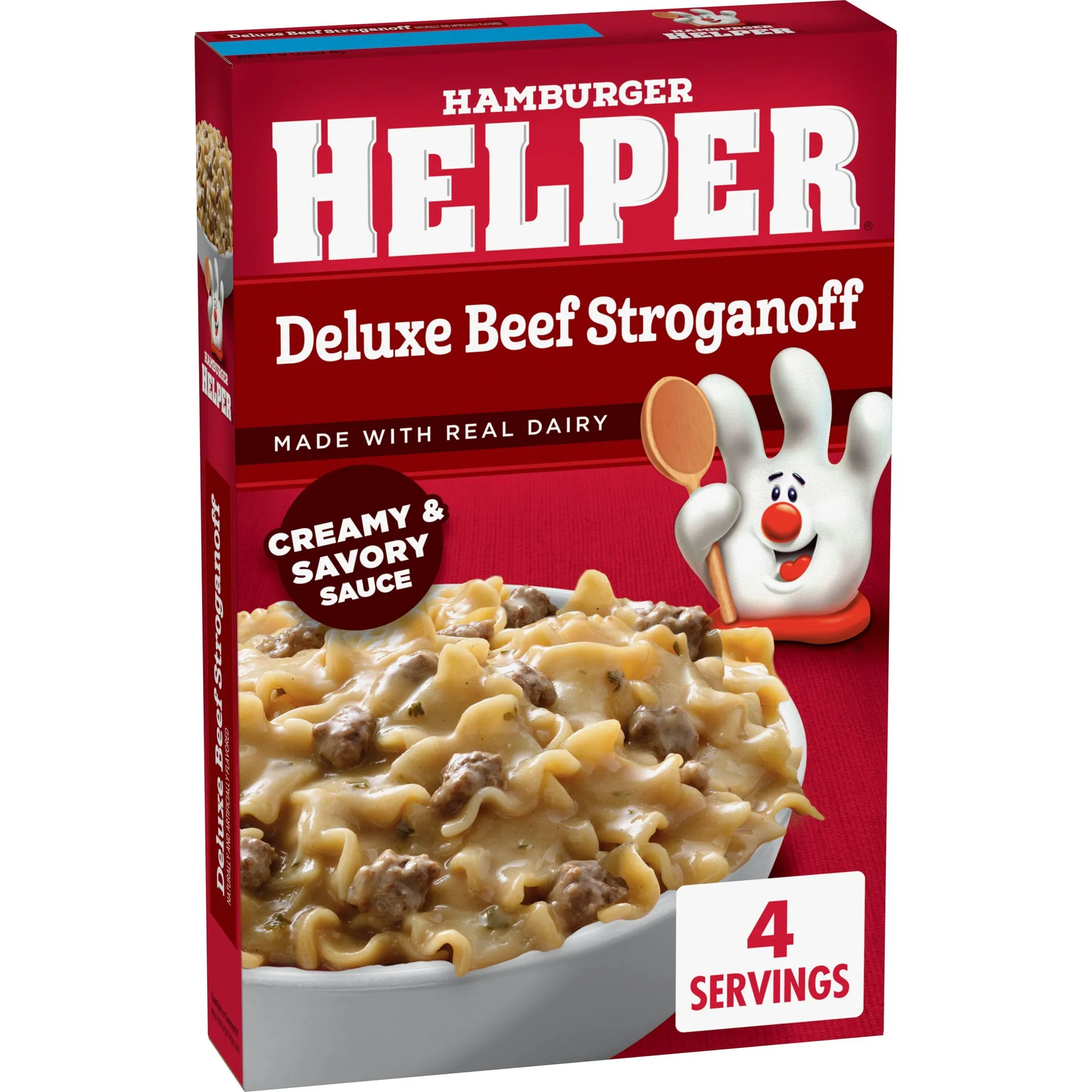 Hamburger Helper Deluxe Beef Stroganoff Pasta, 5.5 oz Box