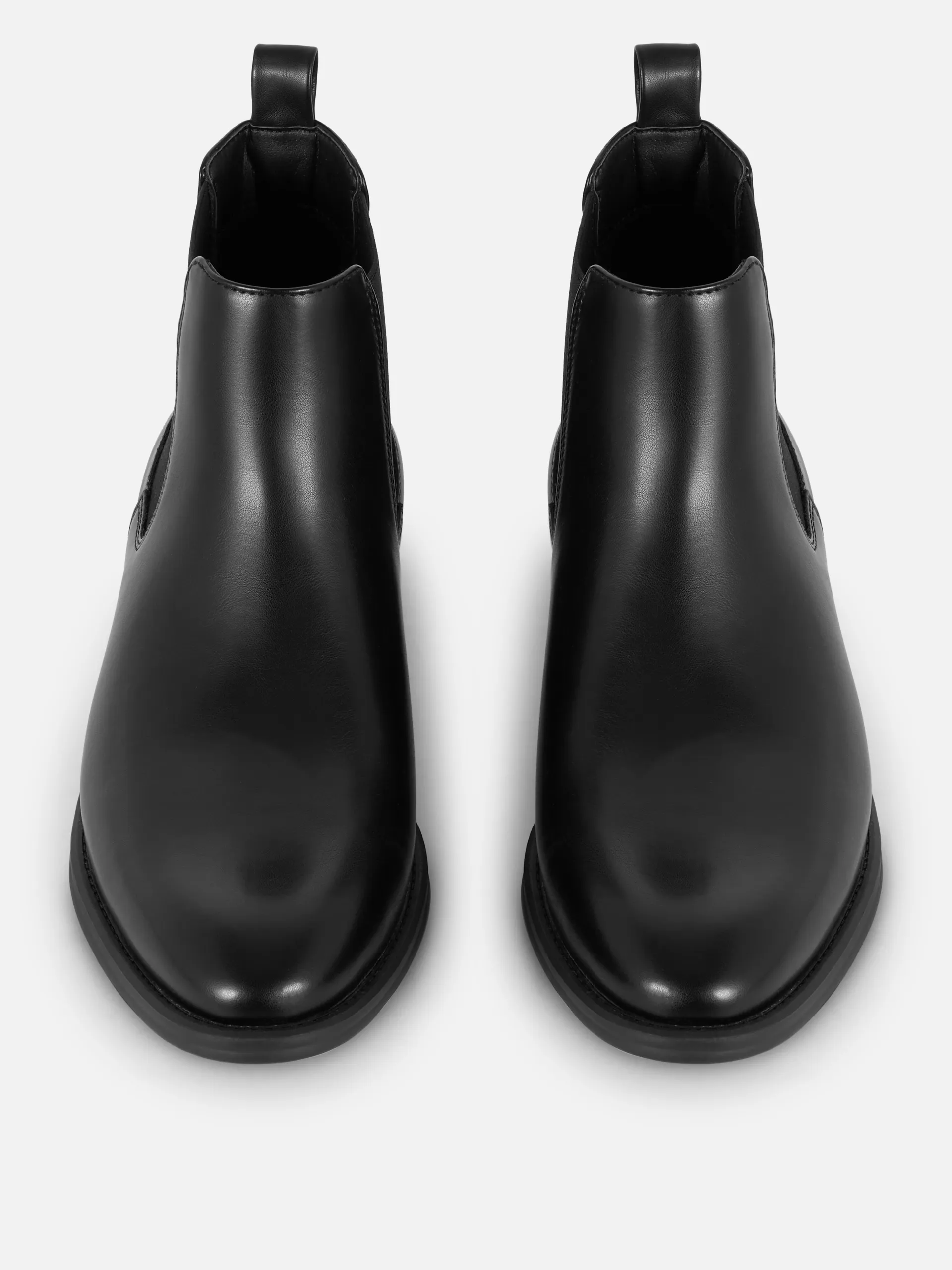 Faux Leather Chelsea Boots