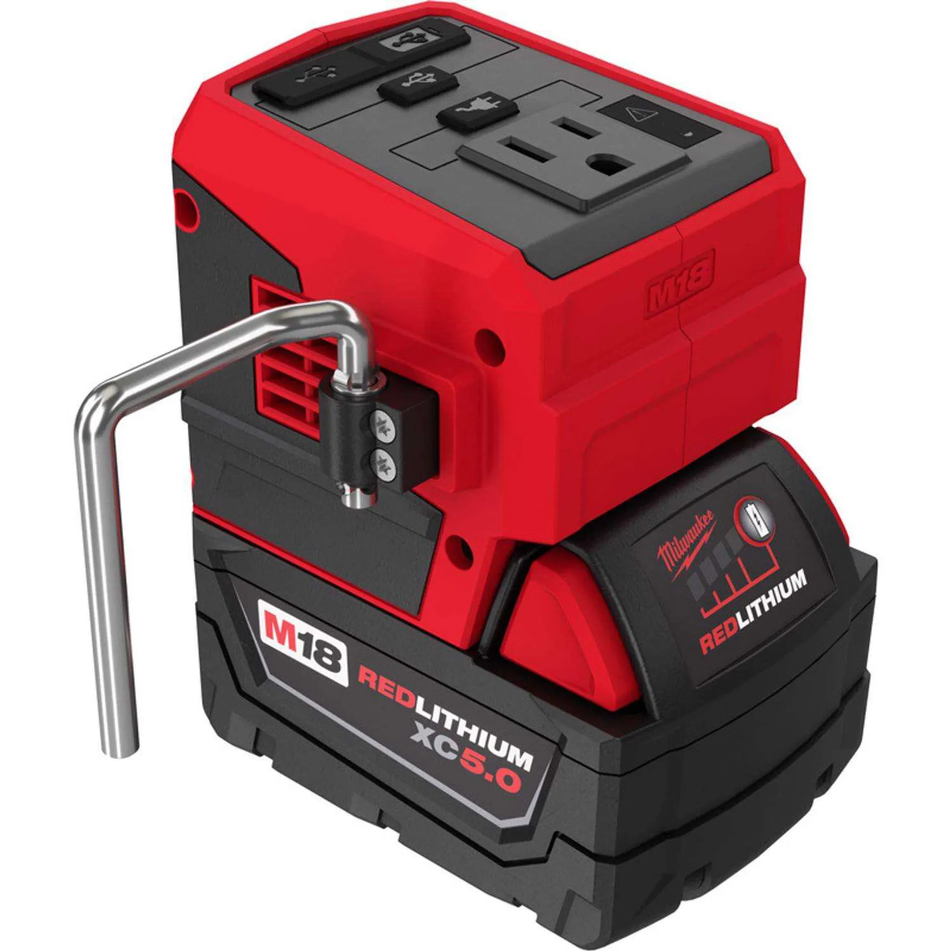 Milwaukee M18 TOP-OFF Kit XC5.0 18 V 5 Ah Lithium-Ion 175W Power Supply with Battery 2 pc