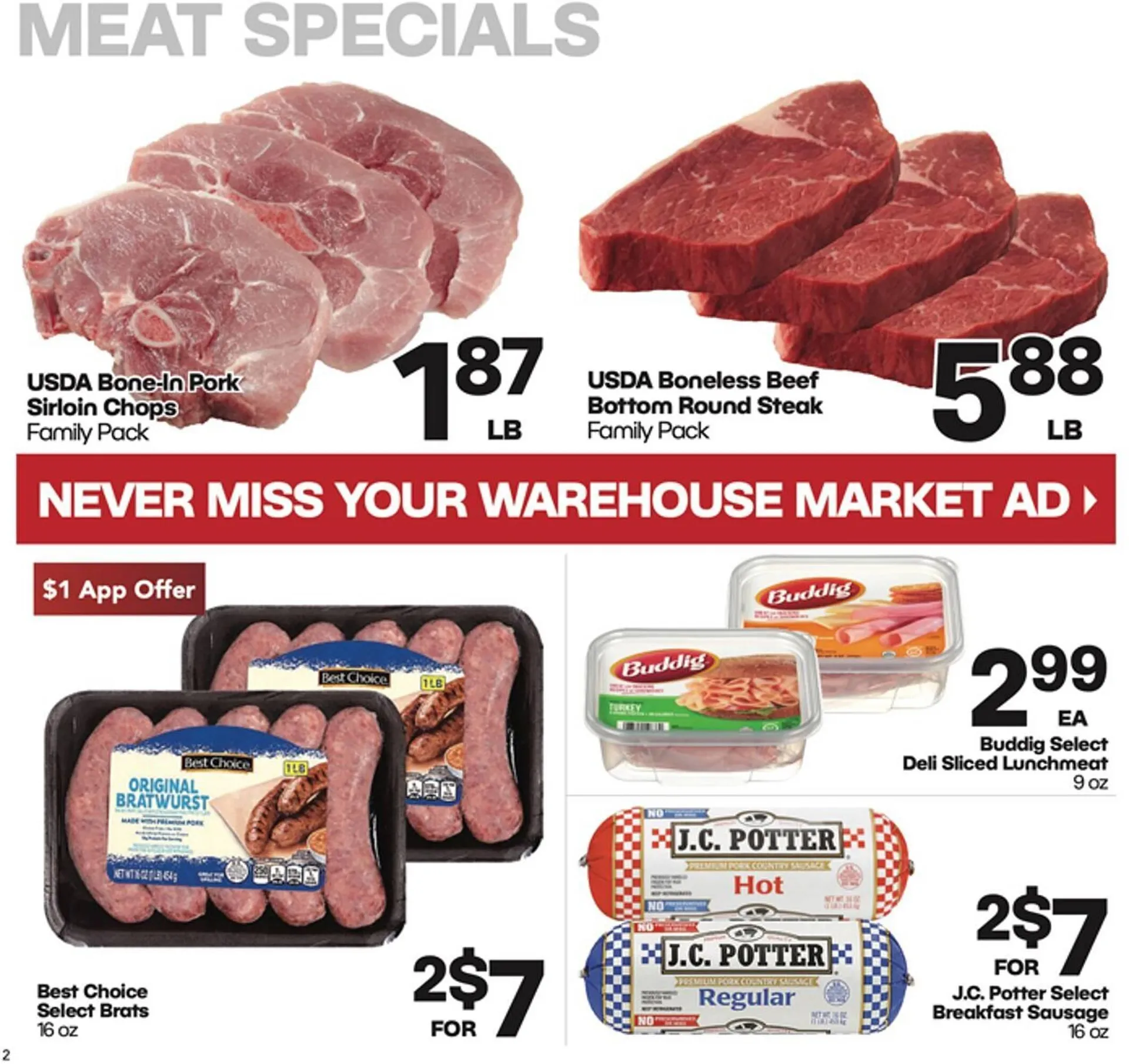 Weekly ad Warehouse Market Weekly Ad from July 17 to July 23 2024 - Page 2