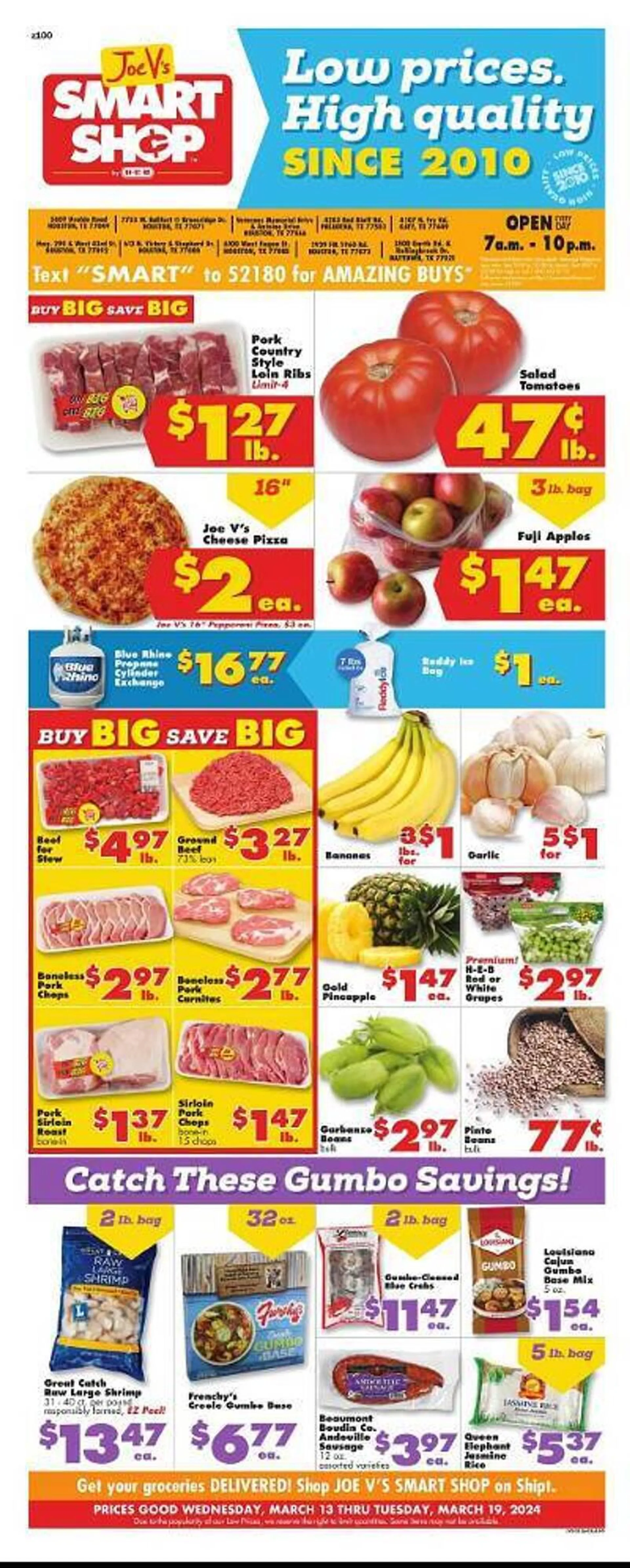 Weekly ad Joe V's Smart Shop Weekly Ad from March 13 to March 19 2024 - Page 1