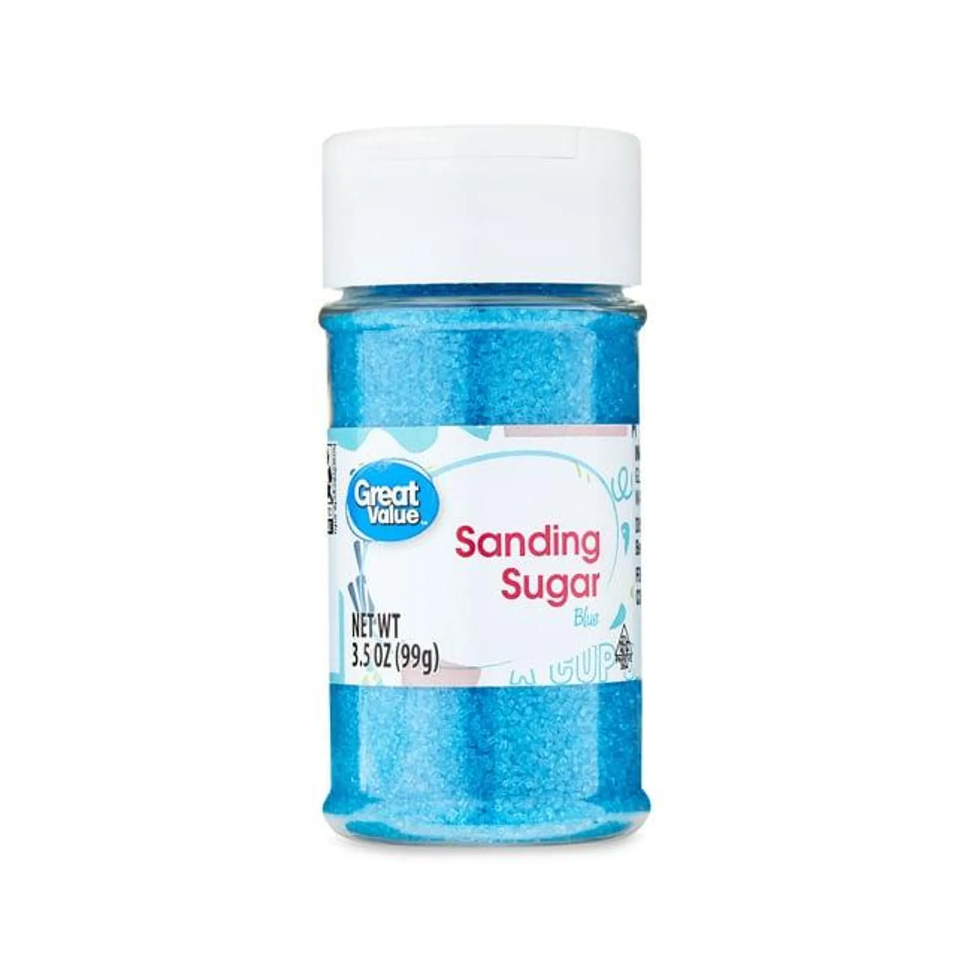 Great Value Blue Sanding Sugar, 3.3 oz