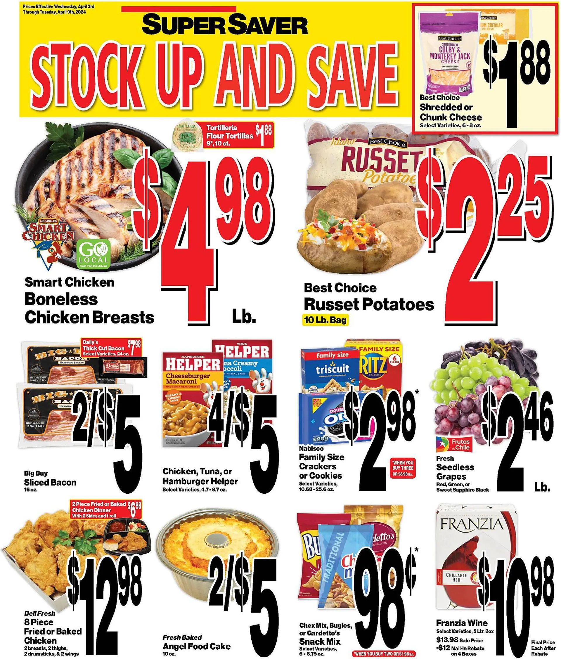 Weekly ad Super Saver Weekly Ad from April 3 to April 9 2025 - Page 