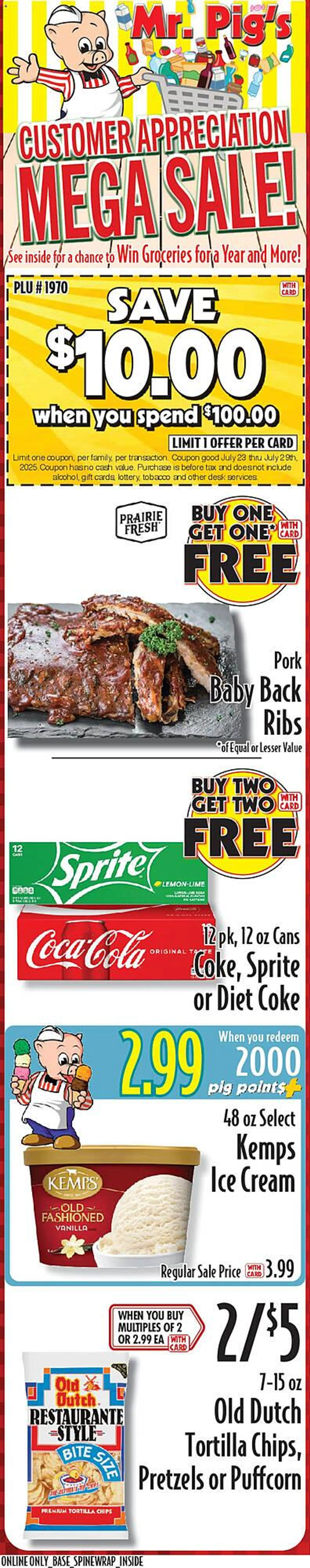 Weekly ad Piggly Wiggly Weekly Ad from July 23 to July 30 2025 - Page 1