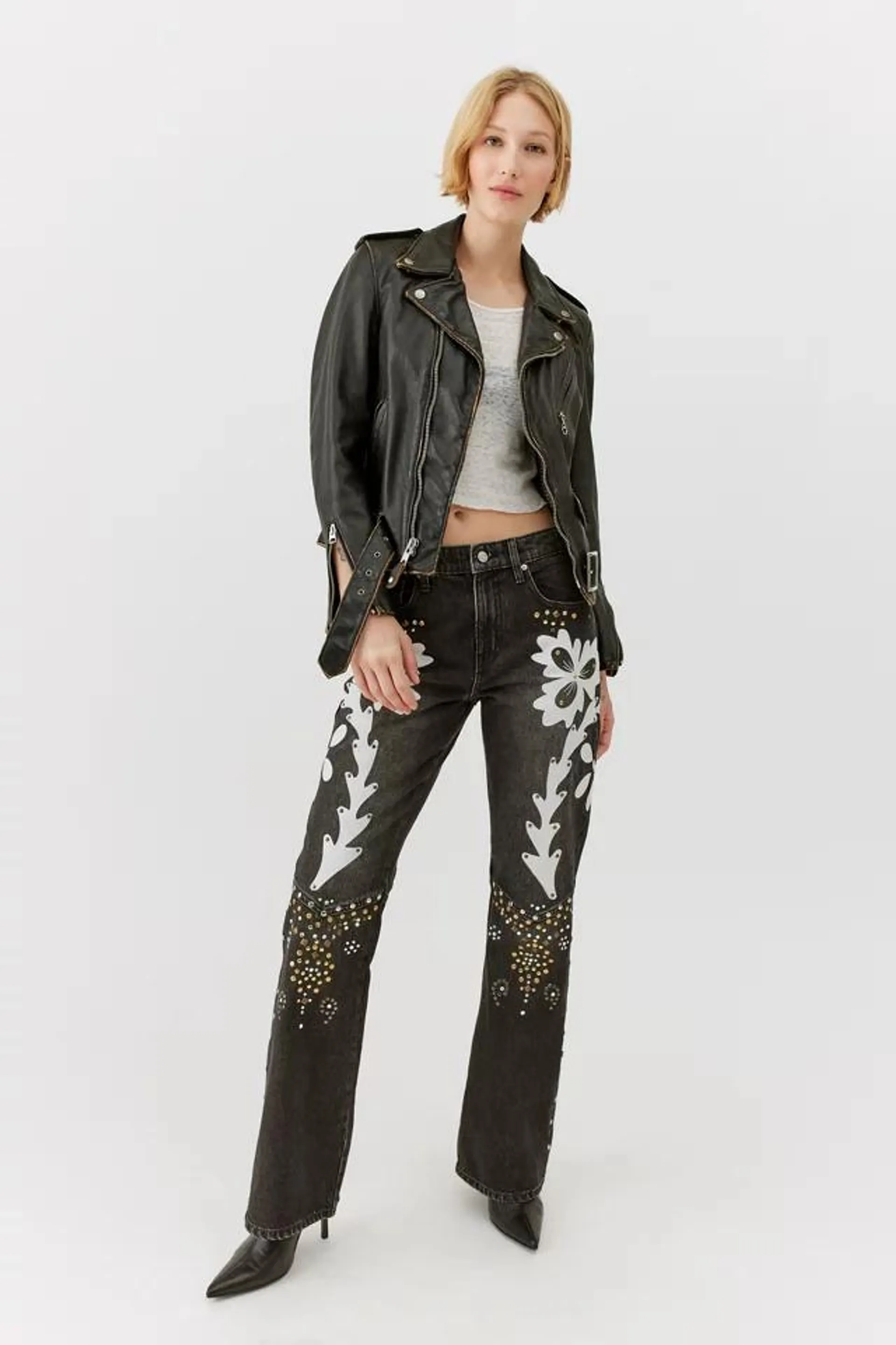 BDG ‘90s Mid-Rise Bootcut Jean - Embellished
