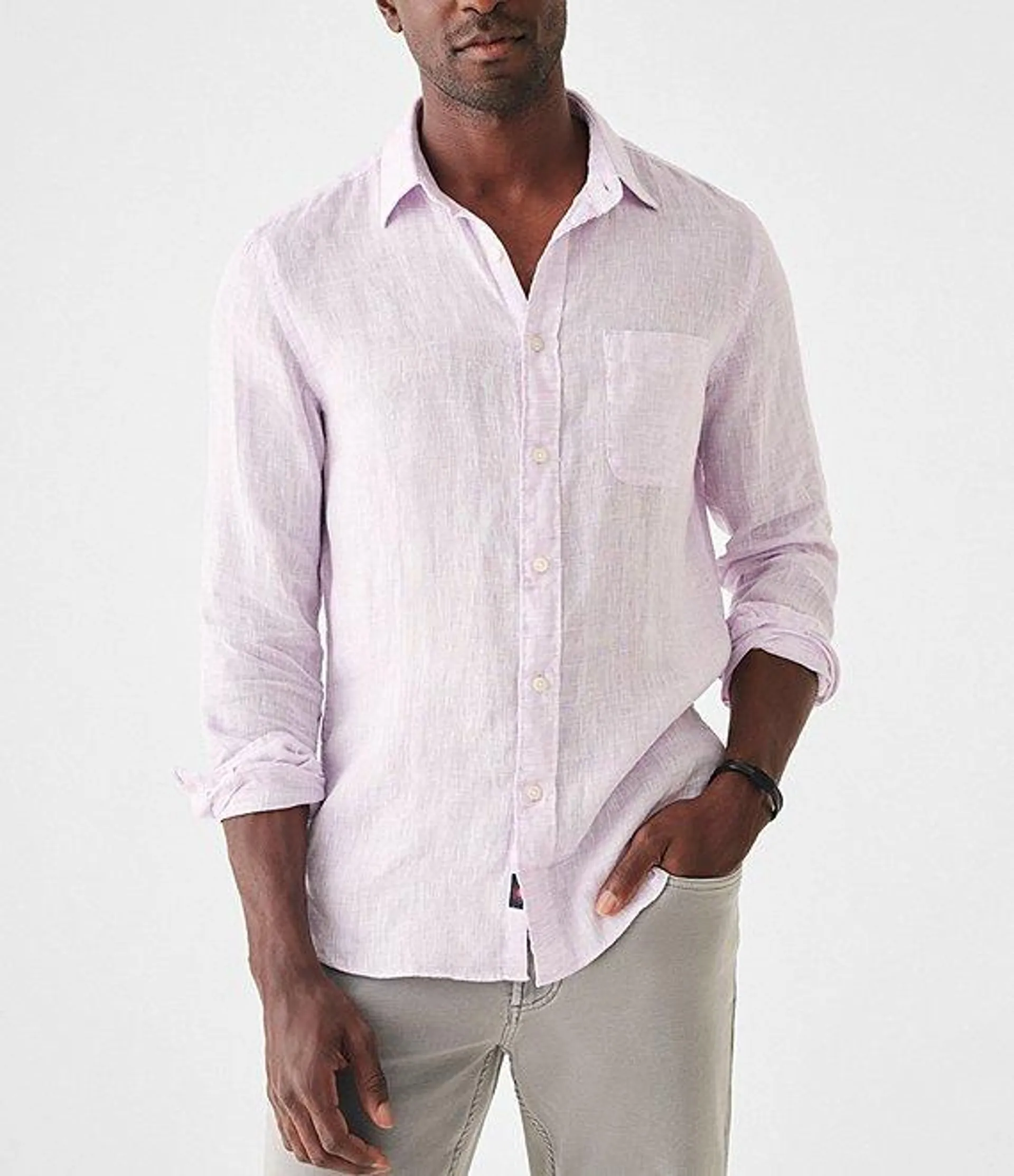 Linen Laguna Long Sleeve Woven Shirt