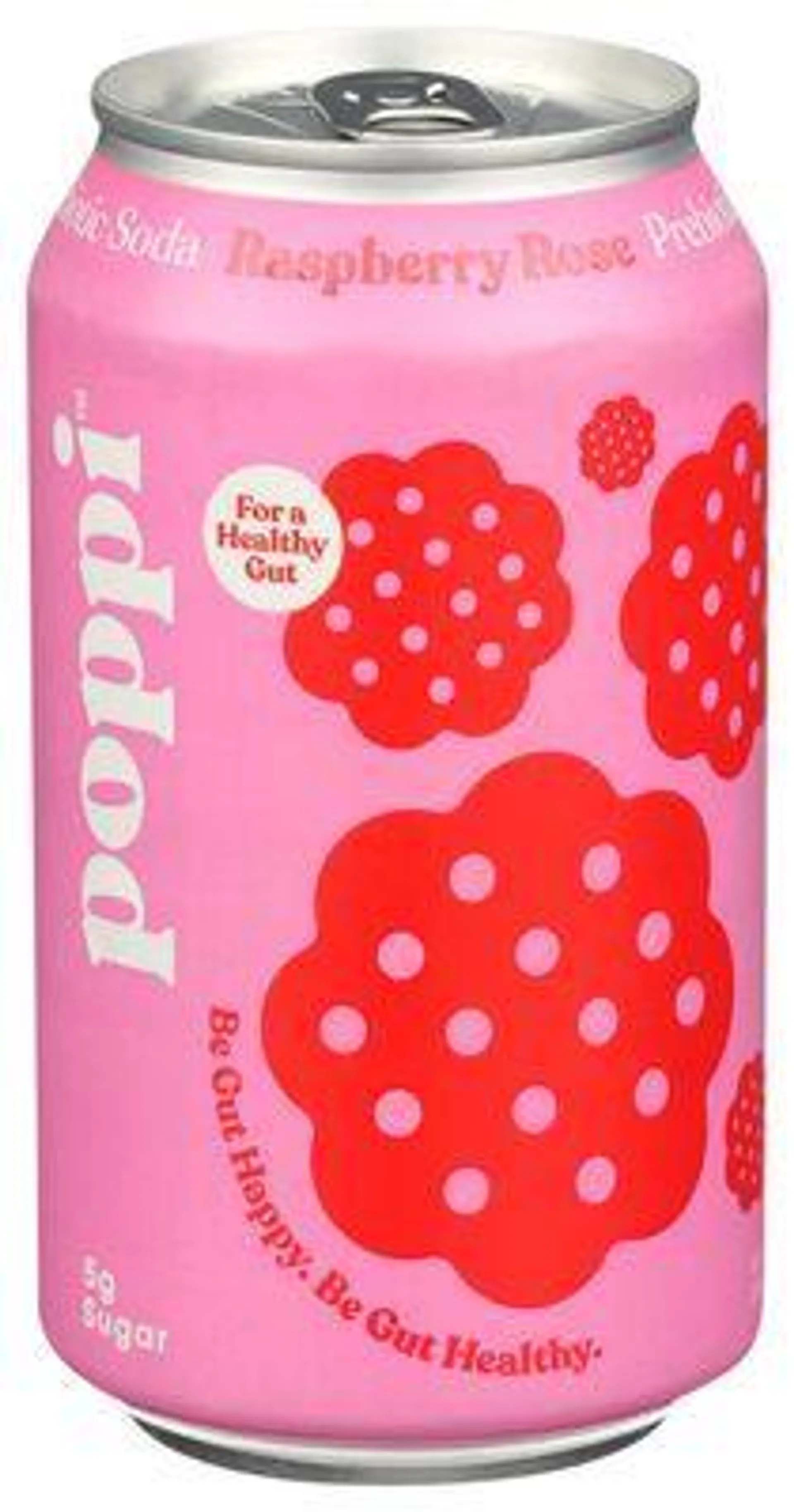 Poppi Raspberry Rose Prebiotic Soda