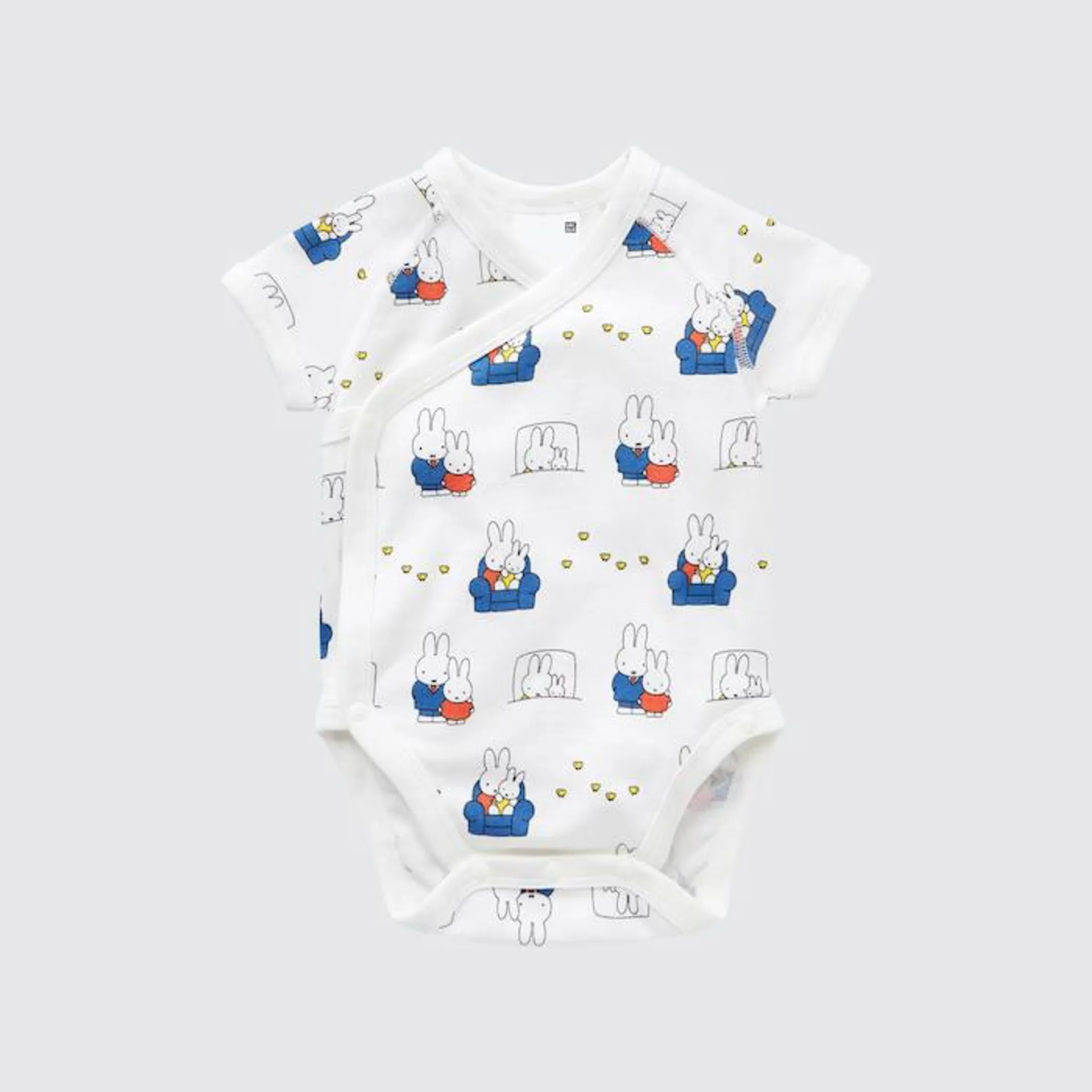 The Picture Book Collection Short-Sleeve Bodysuit (Open Front) (miffy)