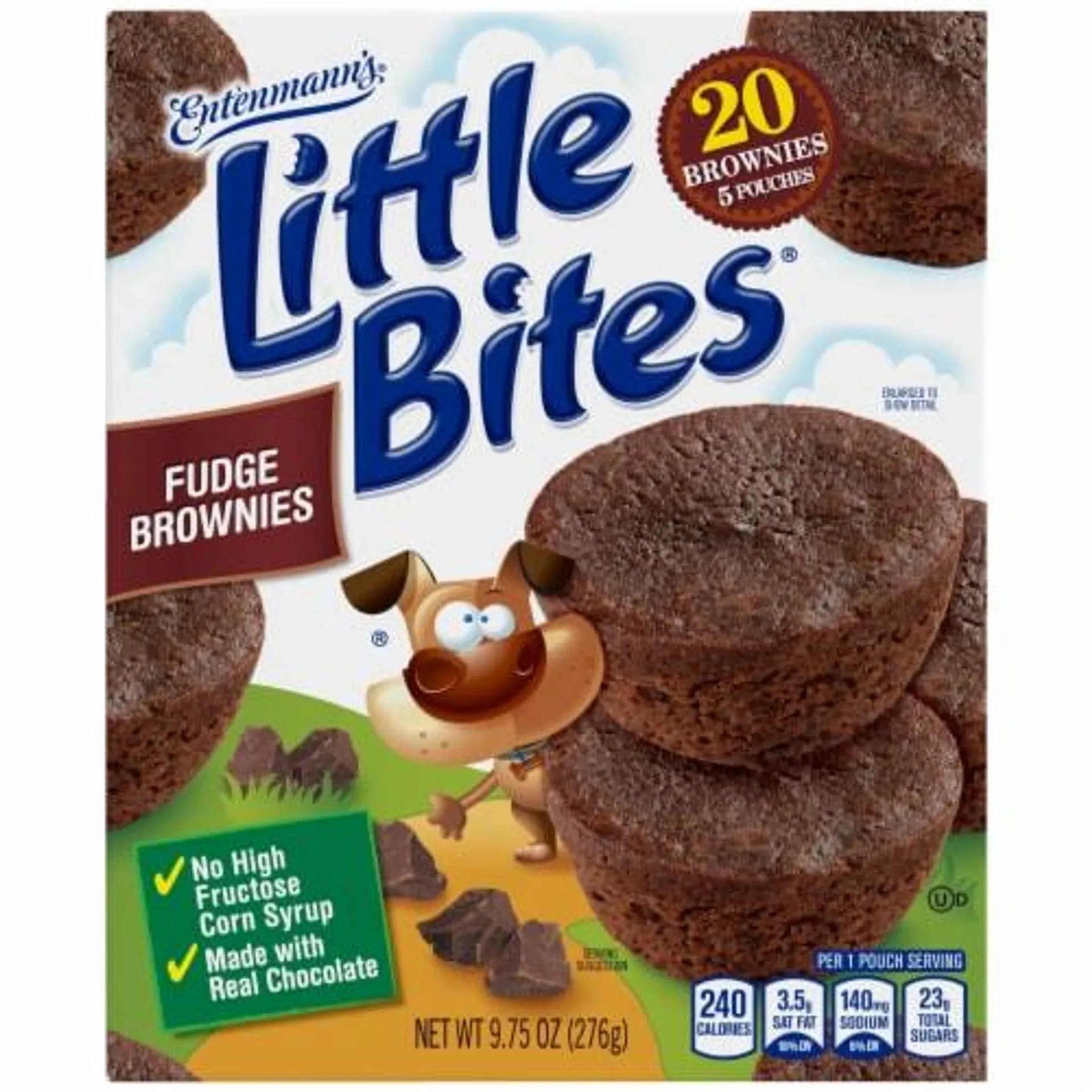 Entenmann's Little Bites Fudge Brownie Mini Muffins Pouches