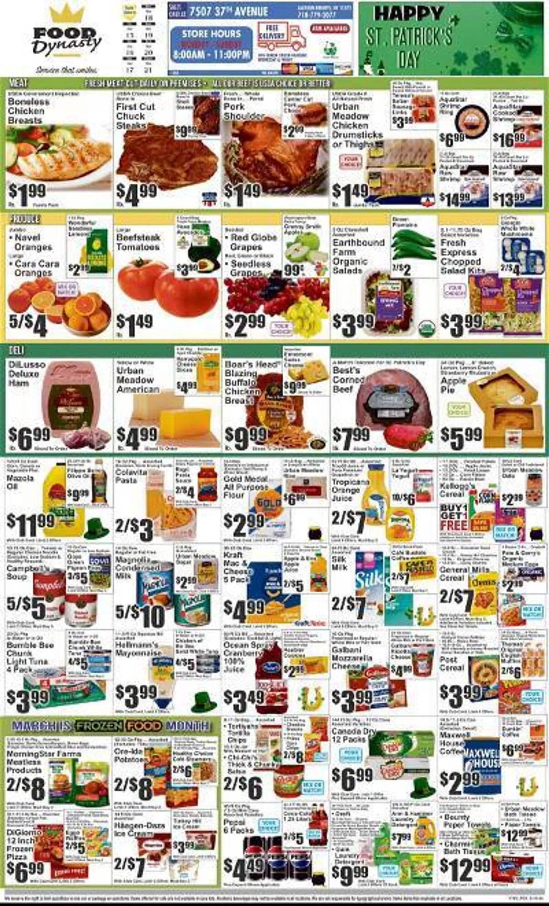 Weekly ad Almonte's Food Dynasty Marketplace Weekly Ad from March 15 to March 21 2024 - Page 
