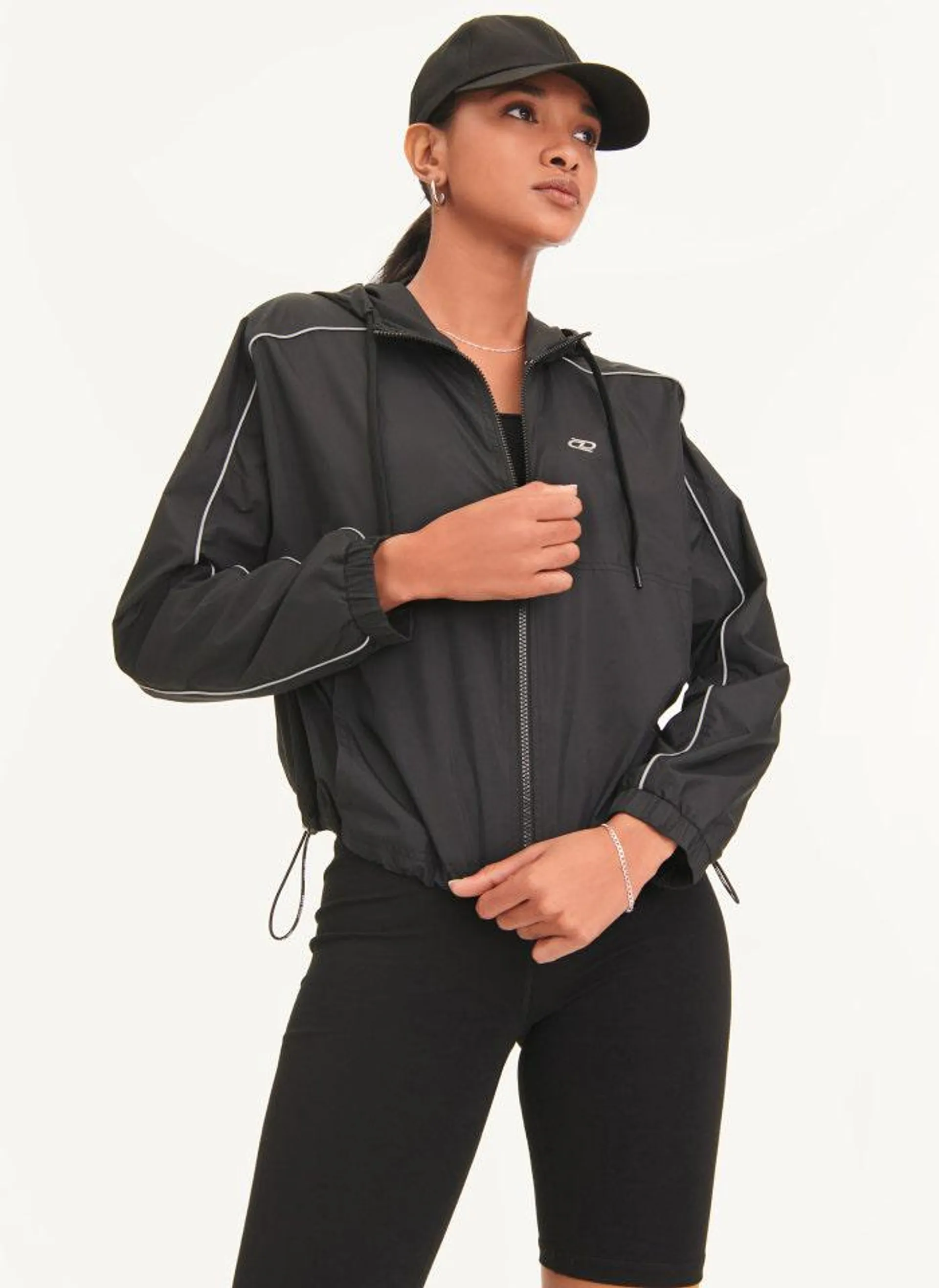 Windbreaker With Reflective Taping