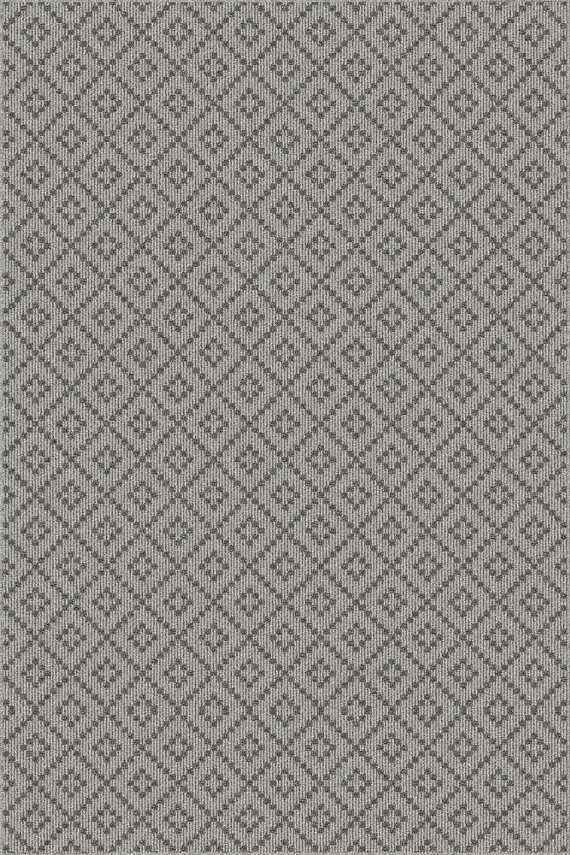 U-Carpet Harlow Brushed Iron 4' x 6' Accent Rug