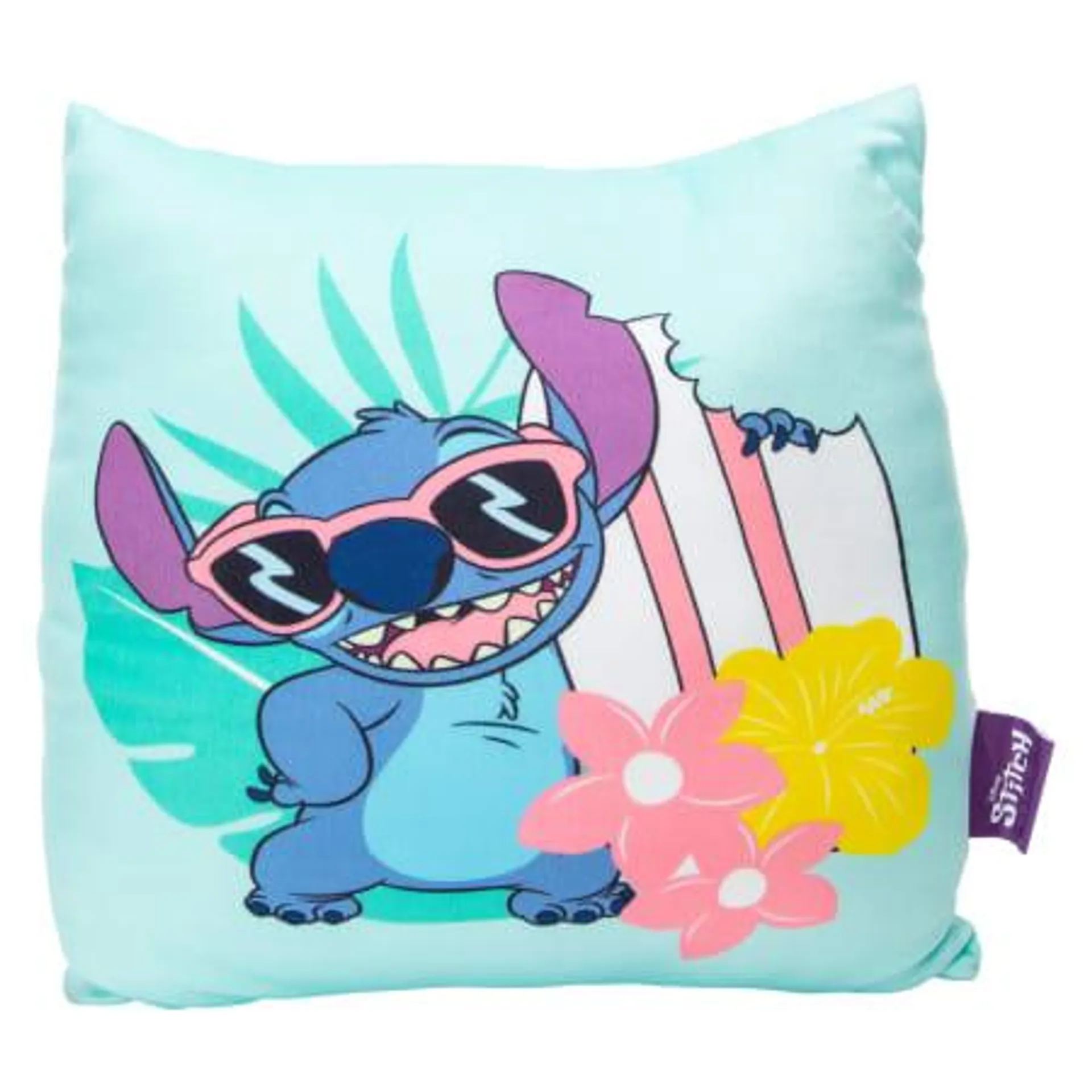 Disney Stitch Travel Cloud Pillow 13in x 13in