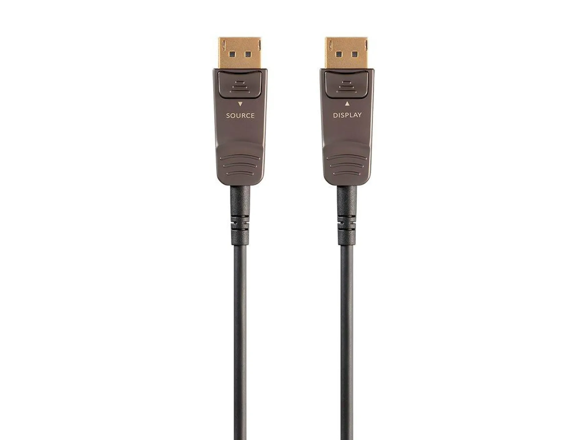 Monoprice SlimRun AV DisplayPort Cable, 32.4Gbps, 8K@30Hz, 5K@60Hz, 4K@120Hz, Fiber Optic, AOC, 50ft