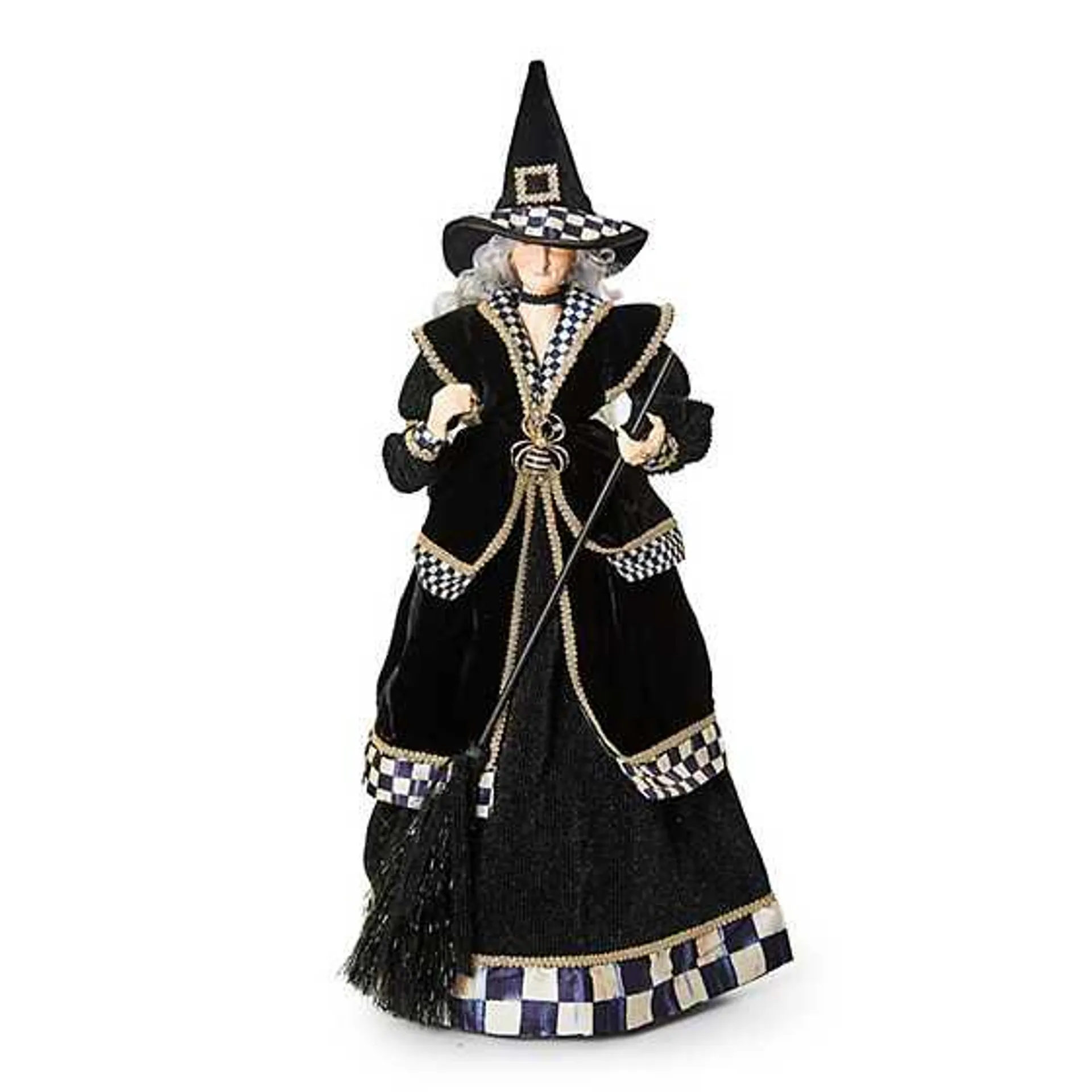 Haunted House Fabric Witch Figurine