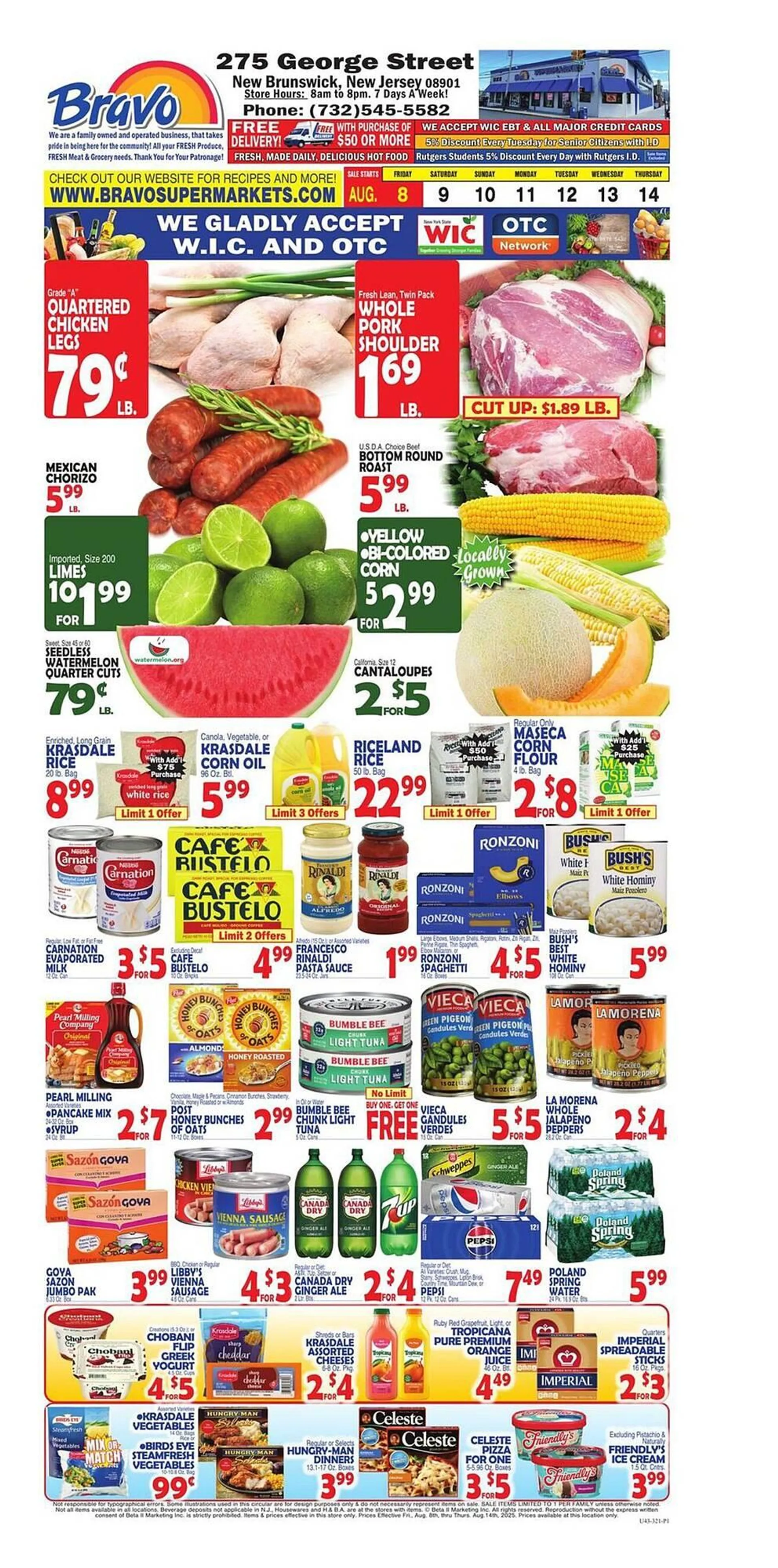 Weekly ad Bravo Supermarkets Weekly Ad from August 10 to August 14 2025 - Page 1