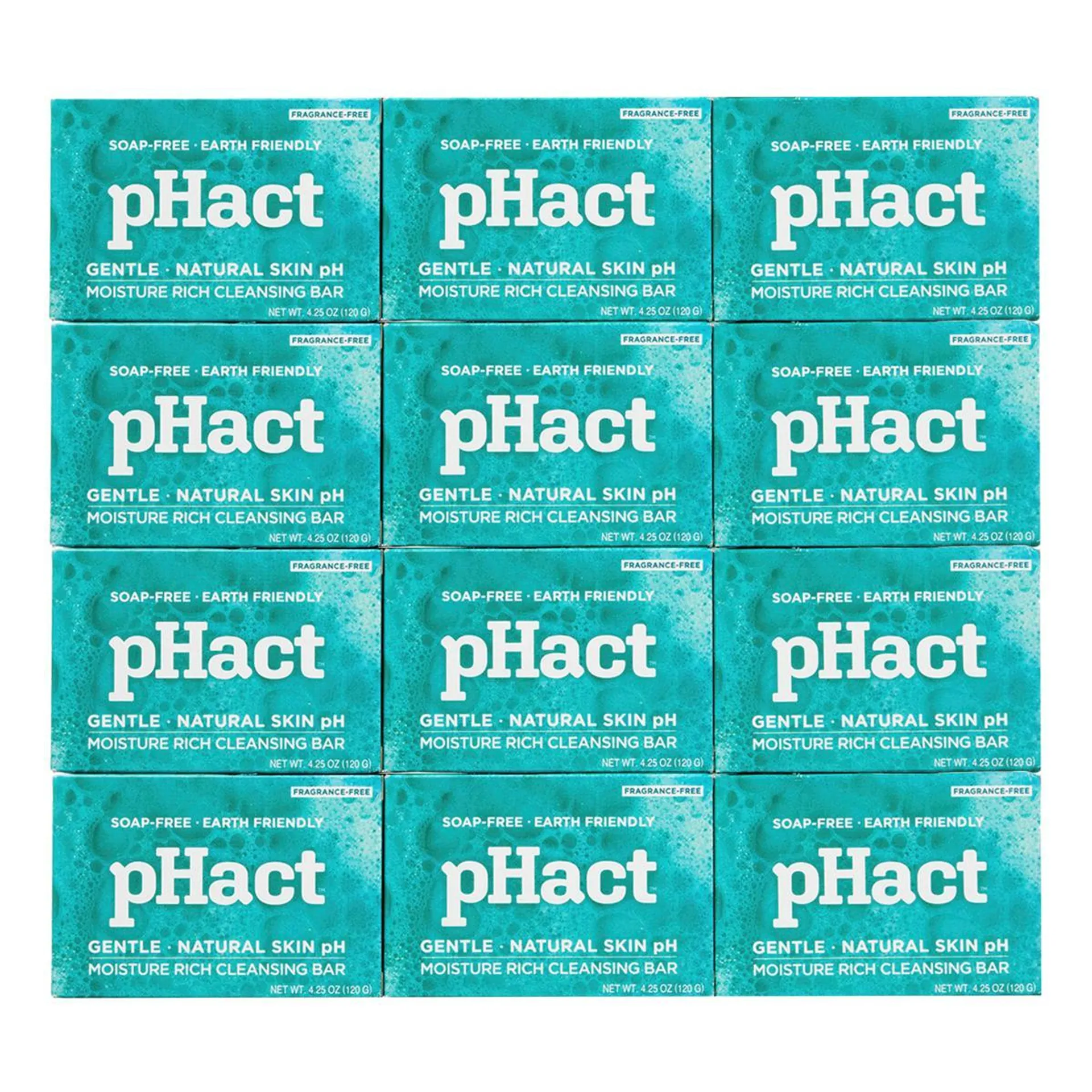 pHact 12-pack 4.25 oz. Moisture-Rich Cleansing Bars