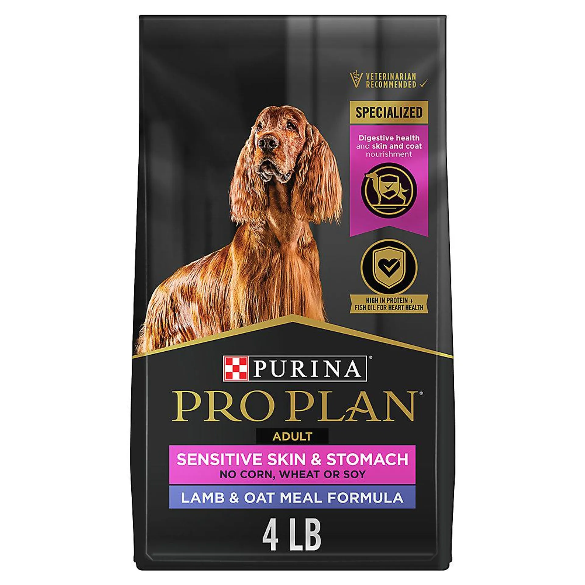 Purina Pro Plan Specialized Adult Dry Dog Food - Sensitive Skin & Stomach, Lamb & Oatmeal