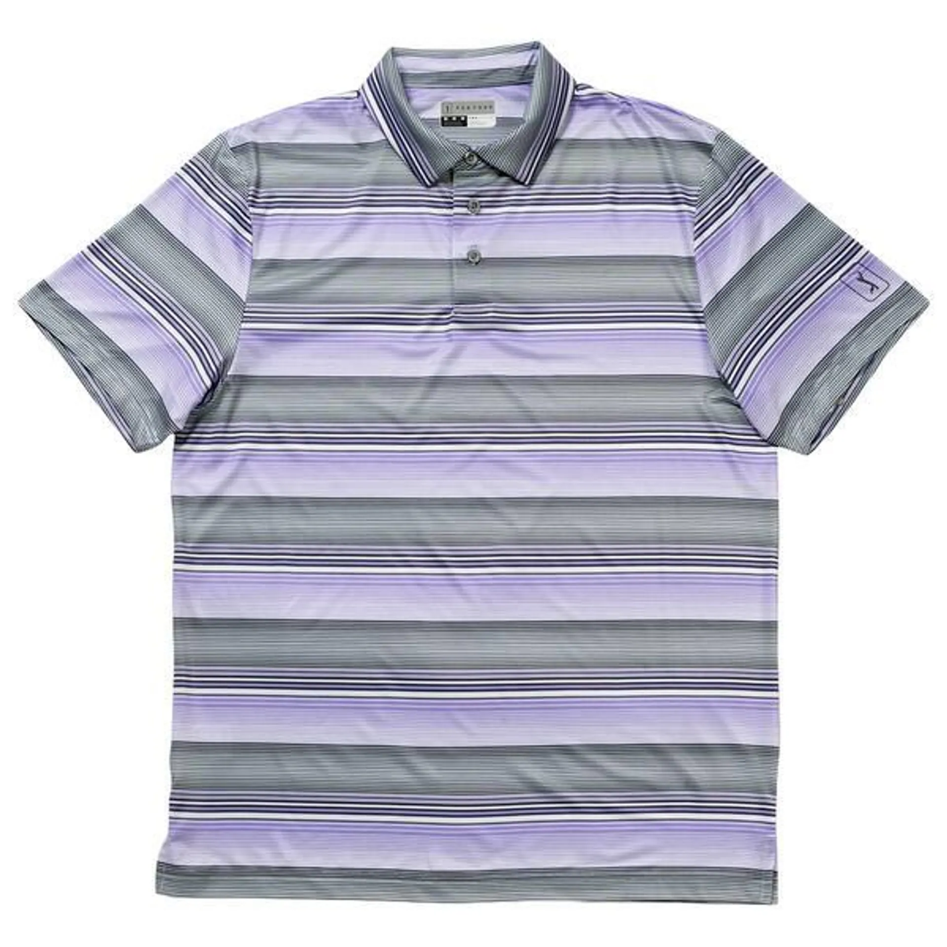 Mens PGA Tour® Short Sleeve Linear Energy Striped Polo