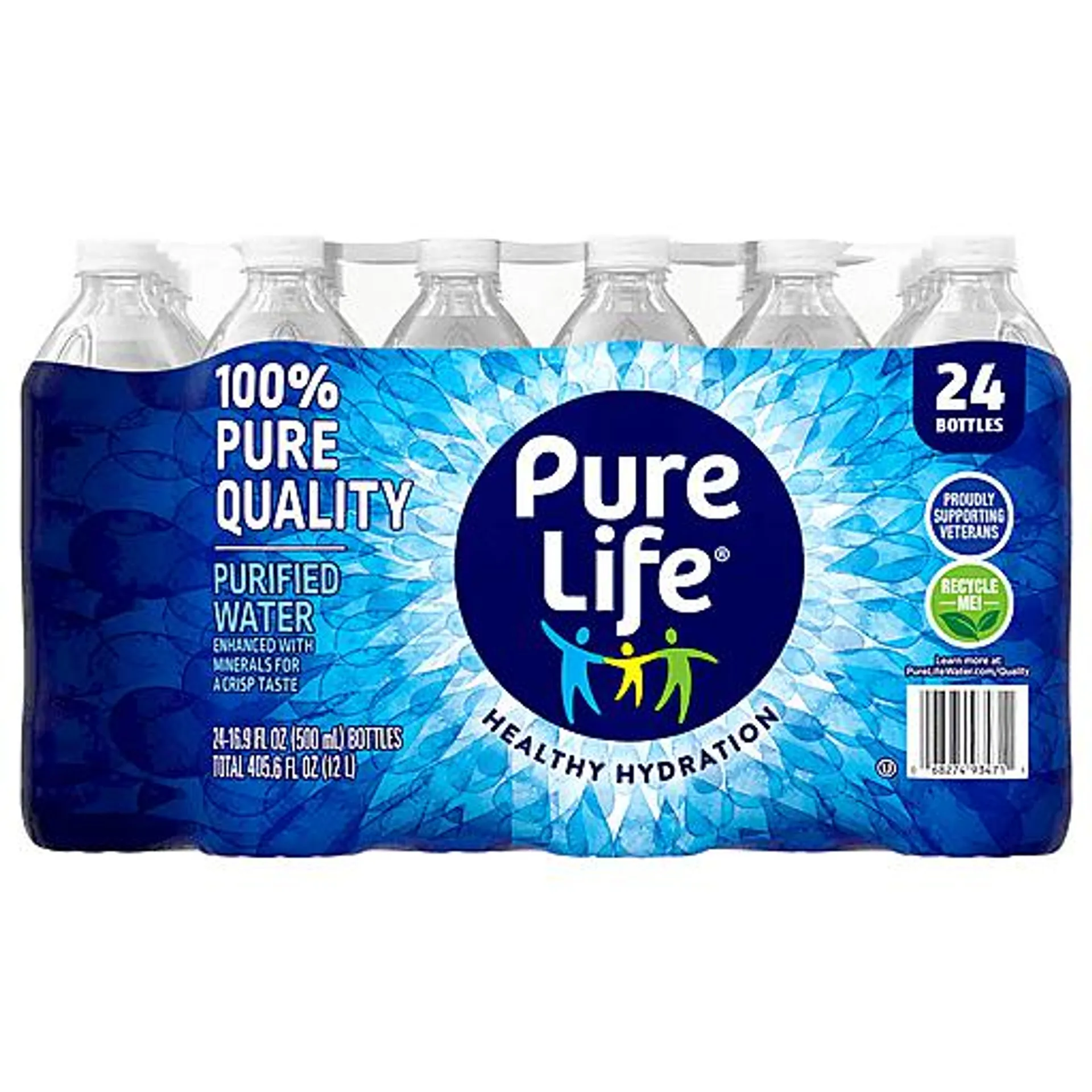 Nestle Pure Life Purified Water 16.9 fl oz bottle 24 pack