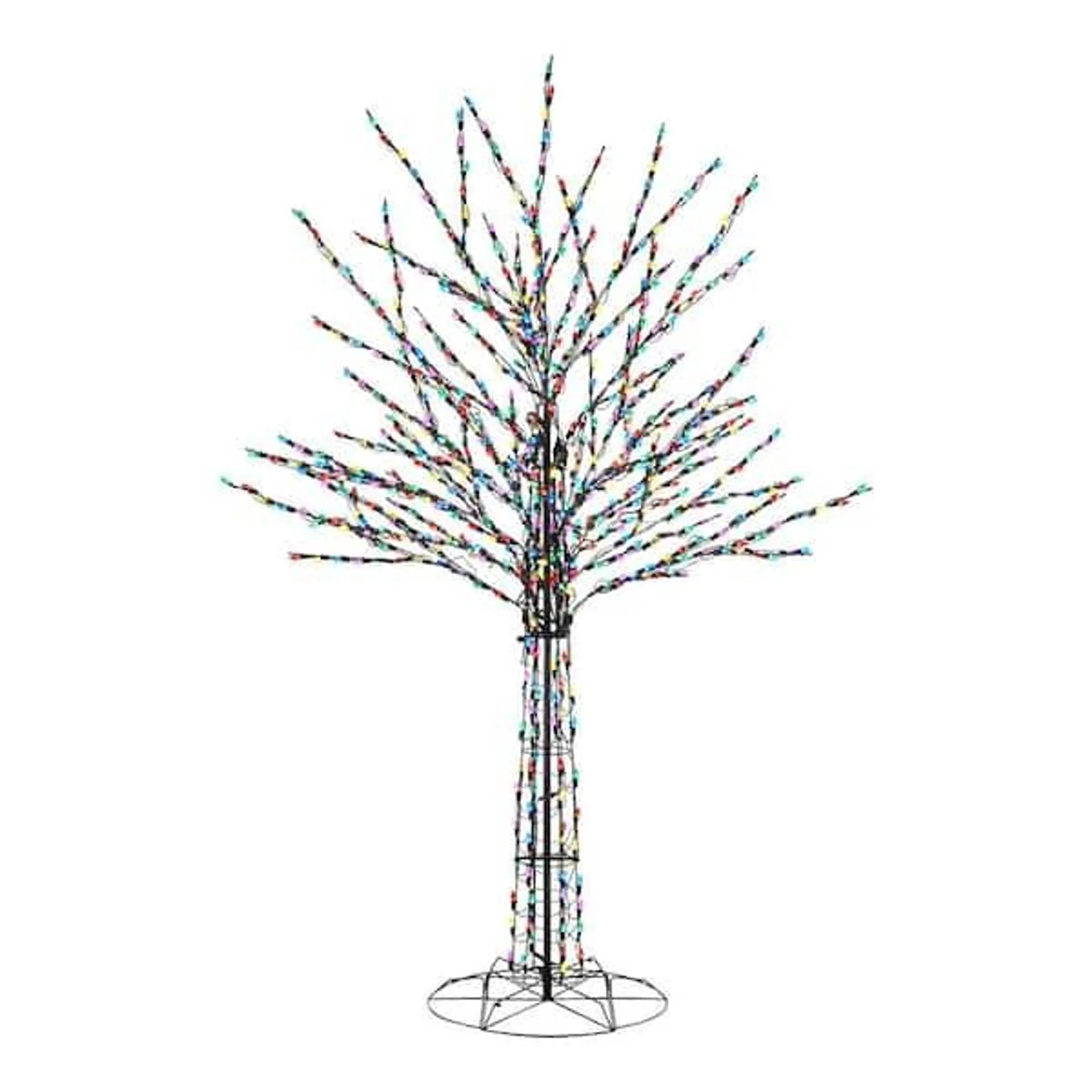 8 ft. Bare Branch Prelit Multi LED Artificial Christmas Tree