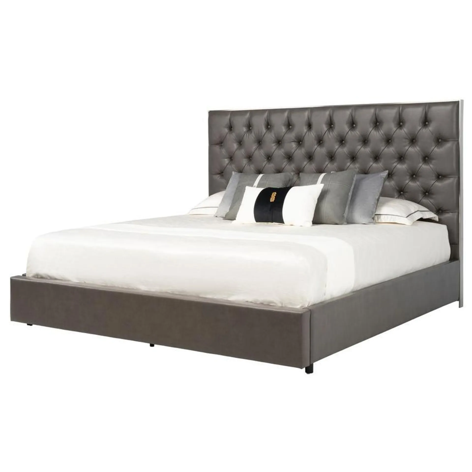 Veline Gray King Storage Bed