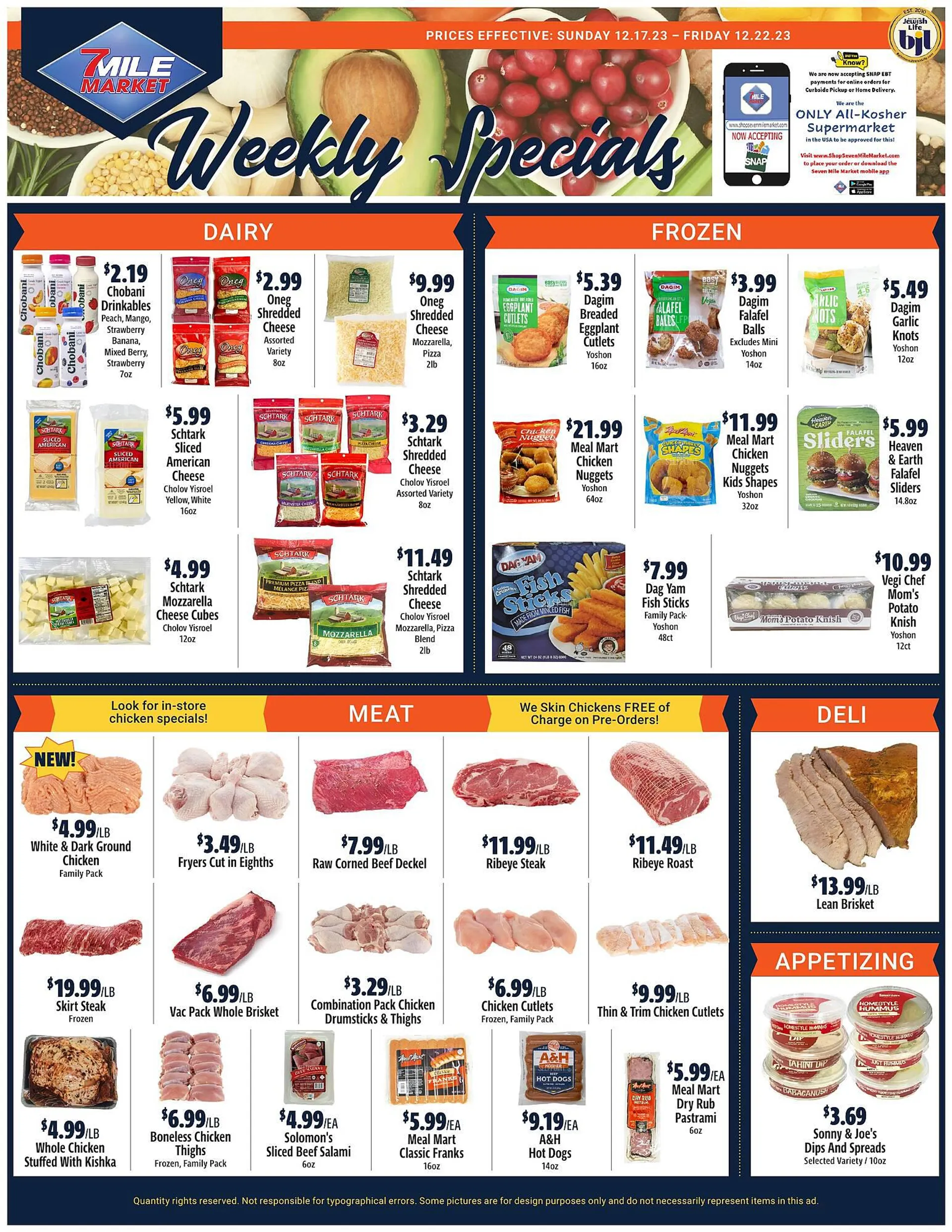 Weekly ad Seven Mile Market ad from December 17 to December 22 2023 - Page 1
