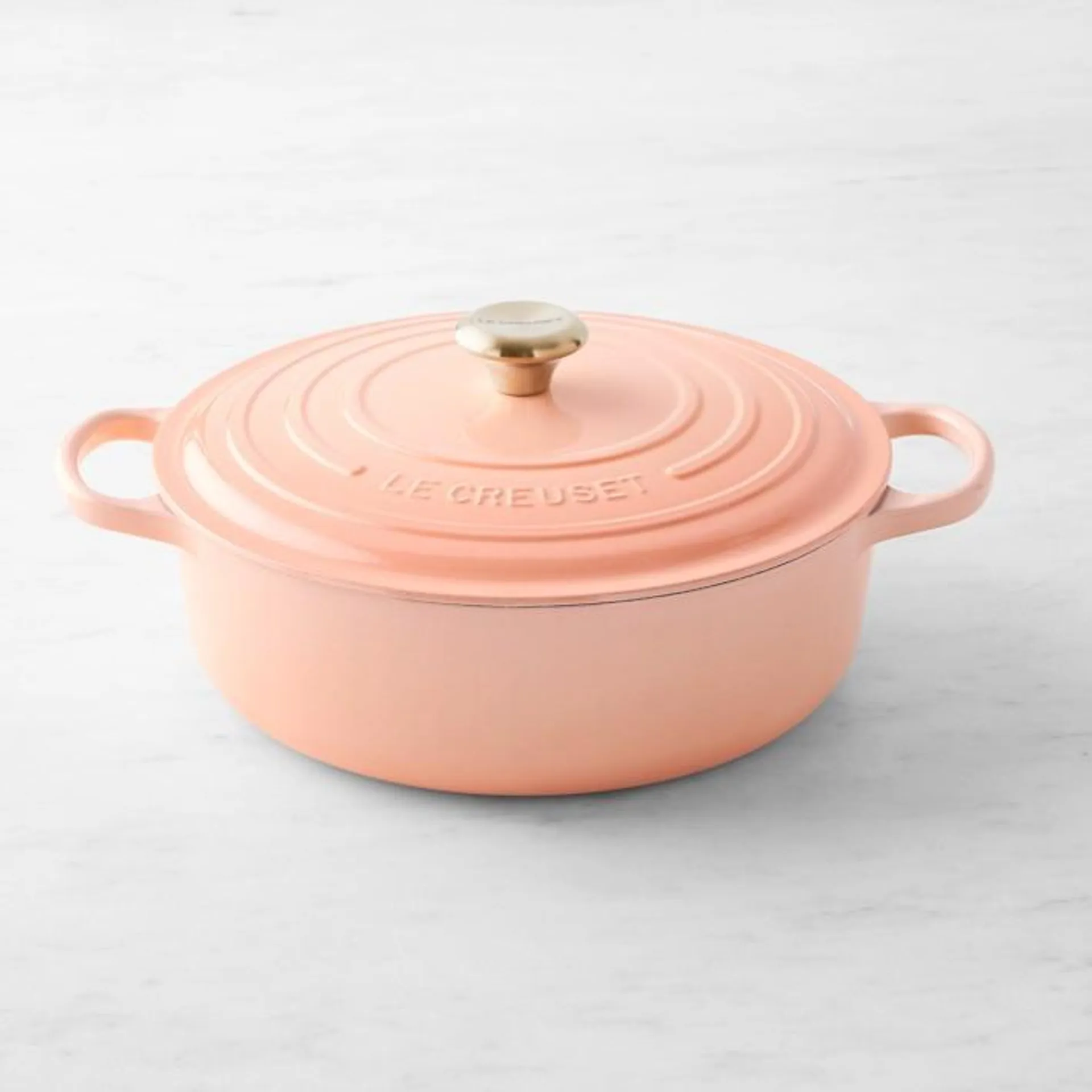 Le Creuset Signature Enameled Cast Iron Round Wide Dutch Oven, 6 3/4-Qt.