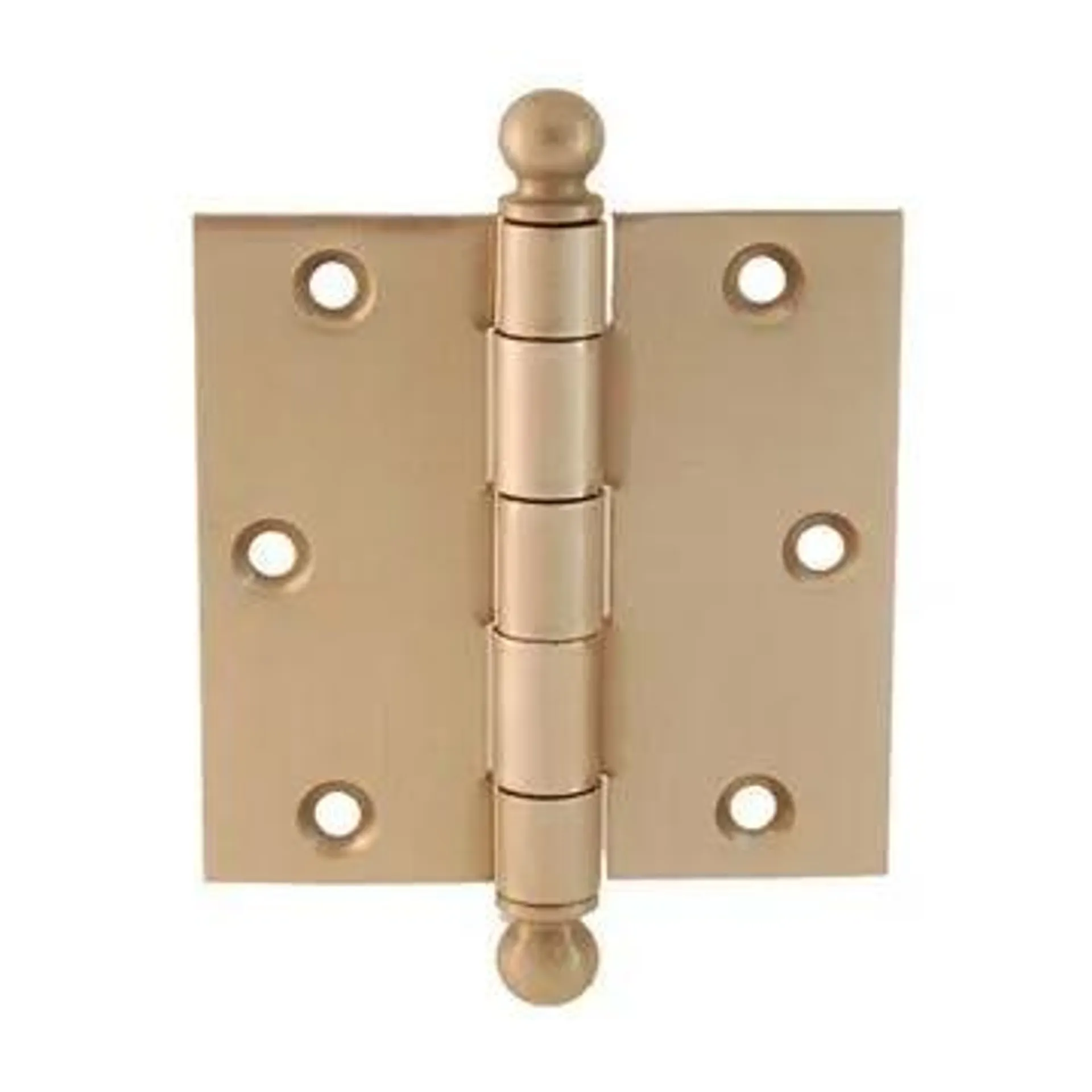 Restorers Classic 3 1/2 Inch Ball Tip Removeable Pin Hinges - Pair