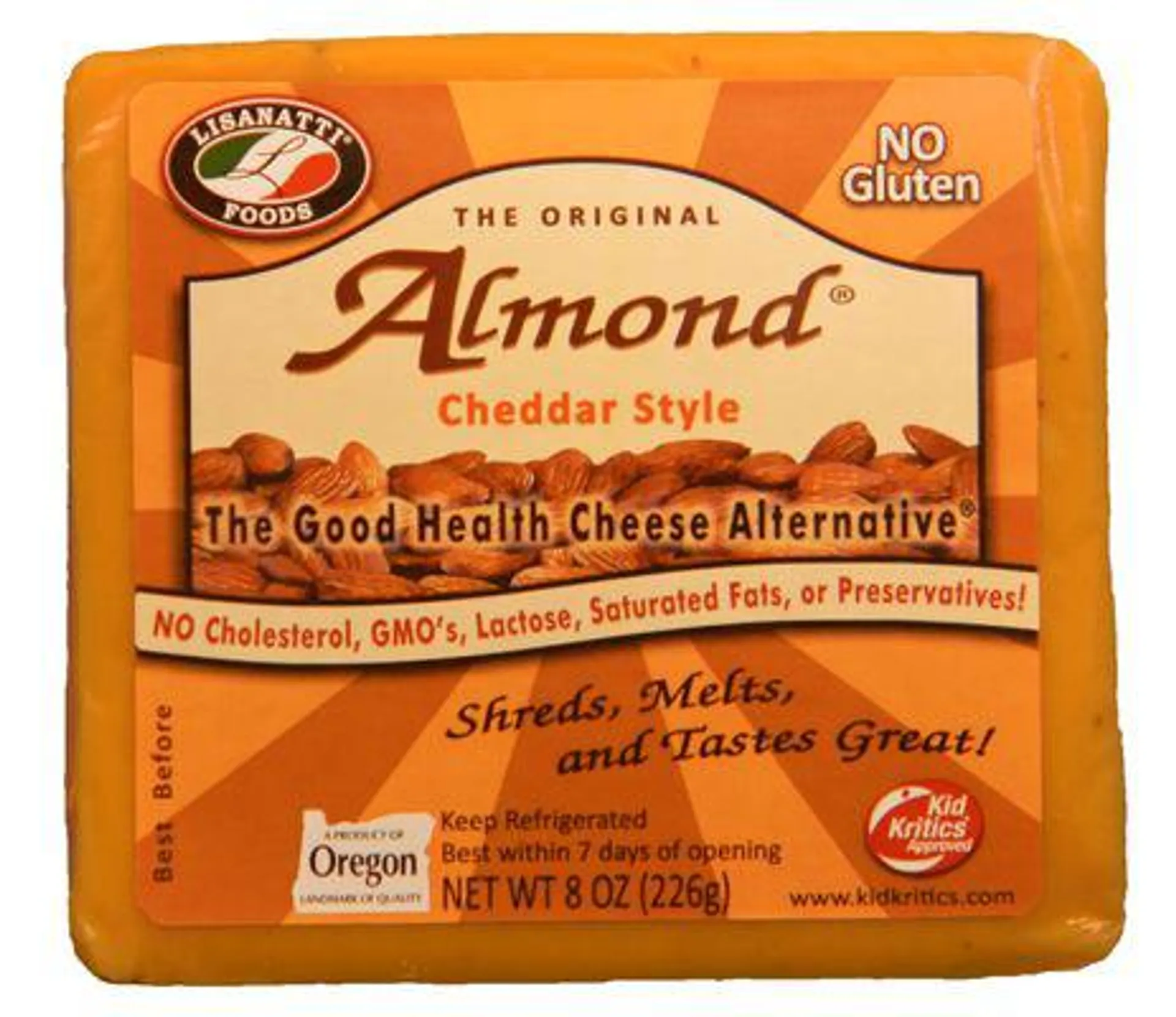 Lisanatti The Original Almond Cheddar Style Cheese