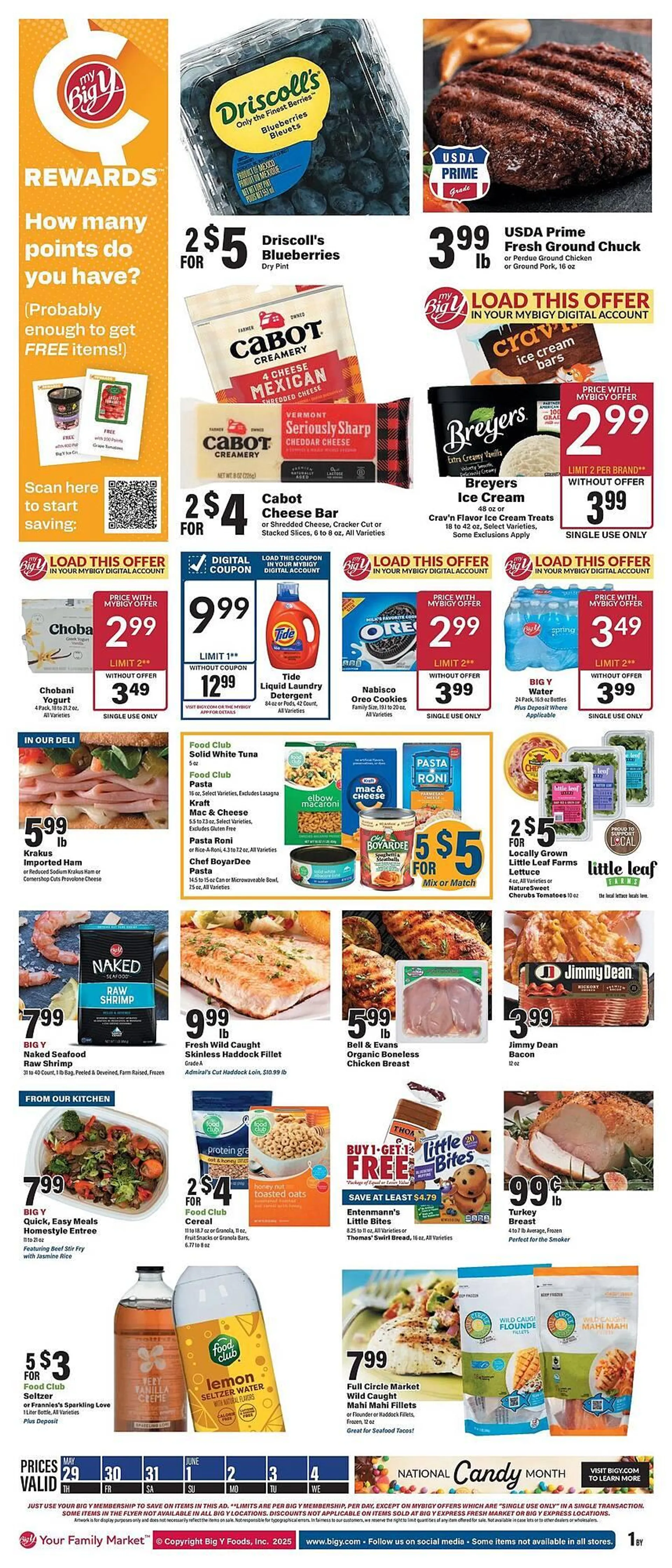 Weekly ad Big Y Weekly Ad from May 29 to June 4 2025 - Page 1