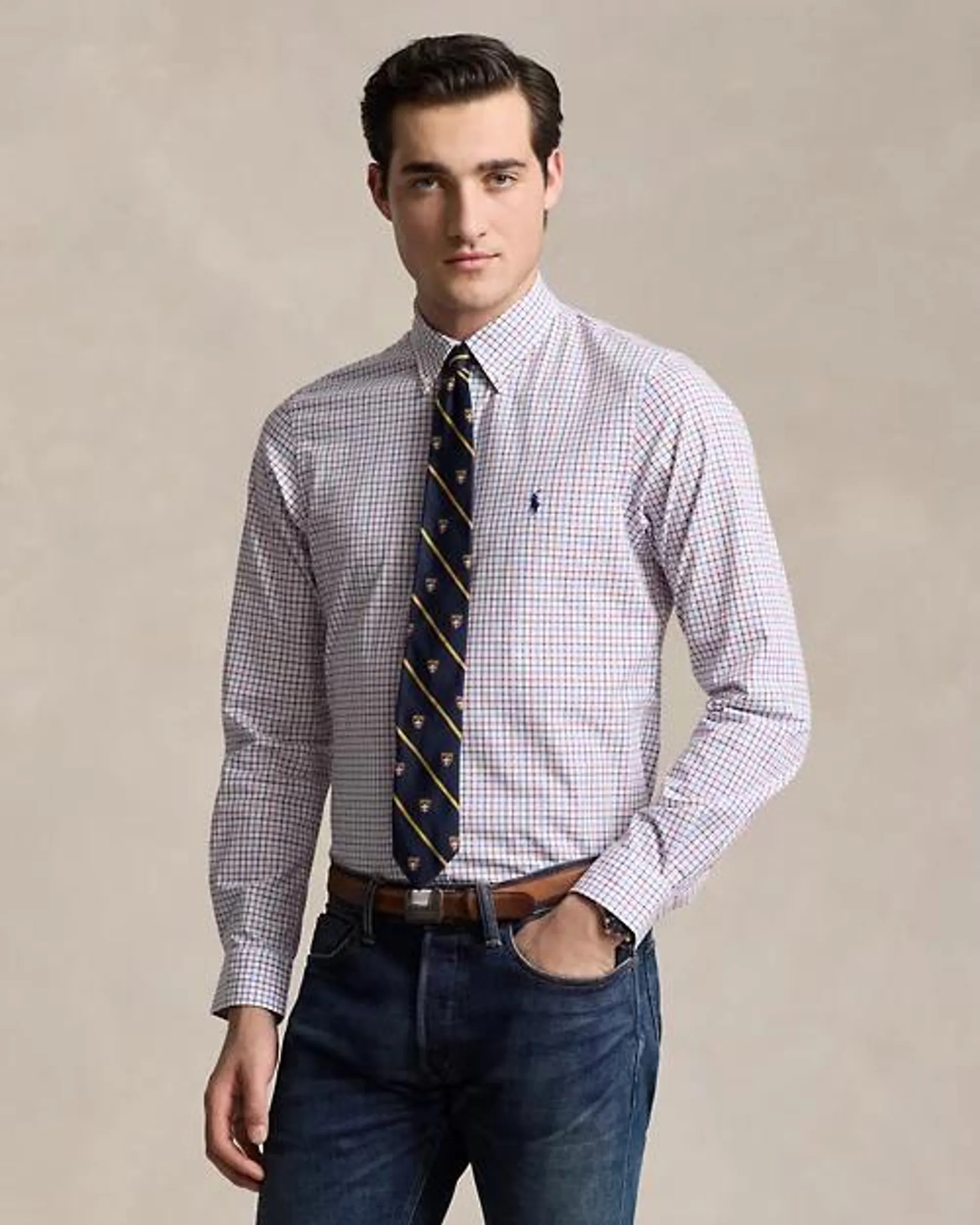 Tattersall Stretch Poplin Shirt - All Fits