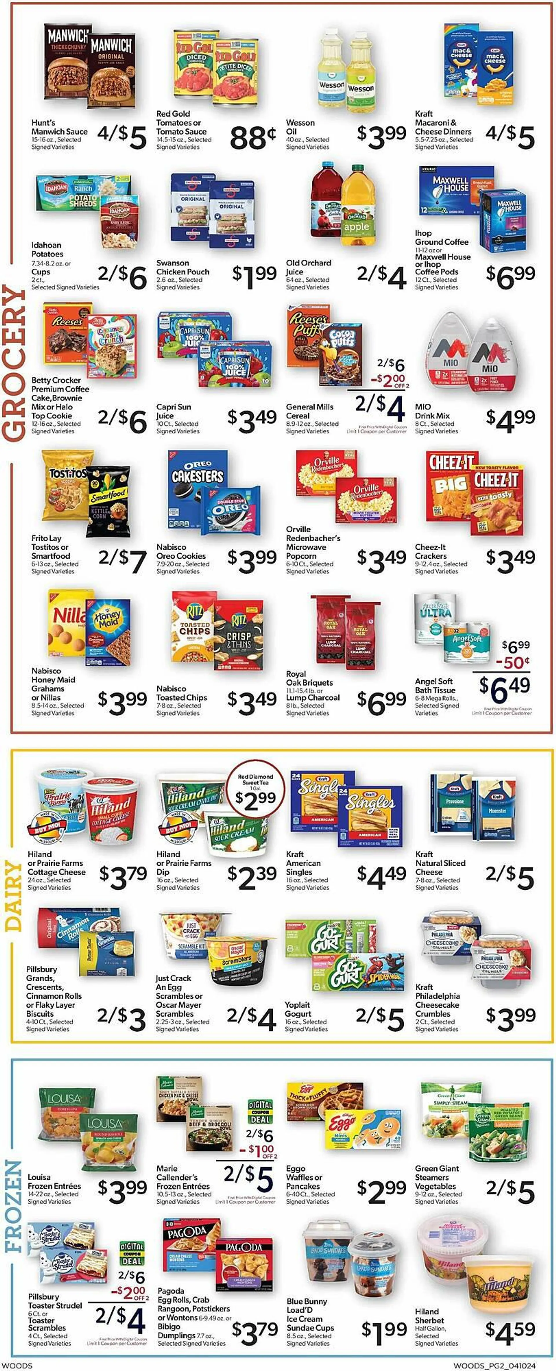 Weekly ad Woods Supermarket Weekly Ad from April 10 to April 16 2024 - Page 2