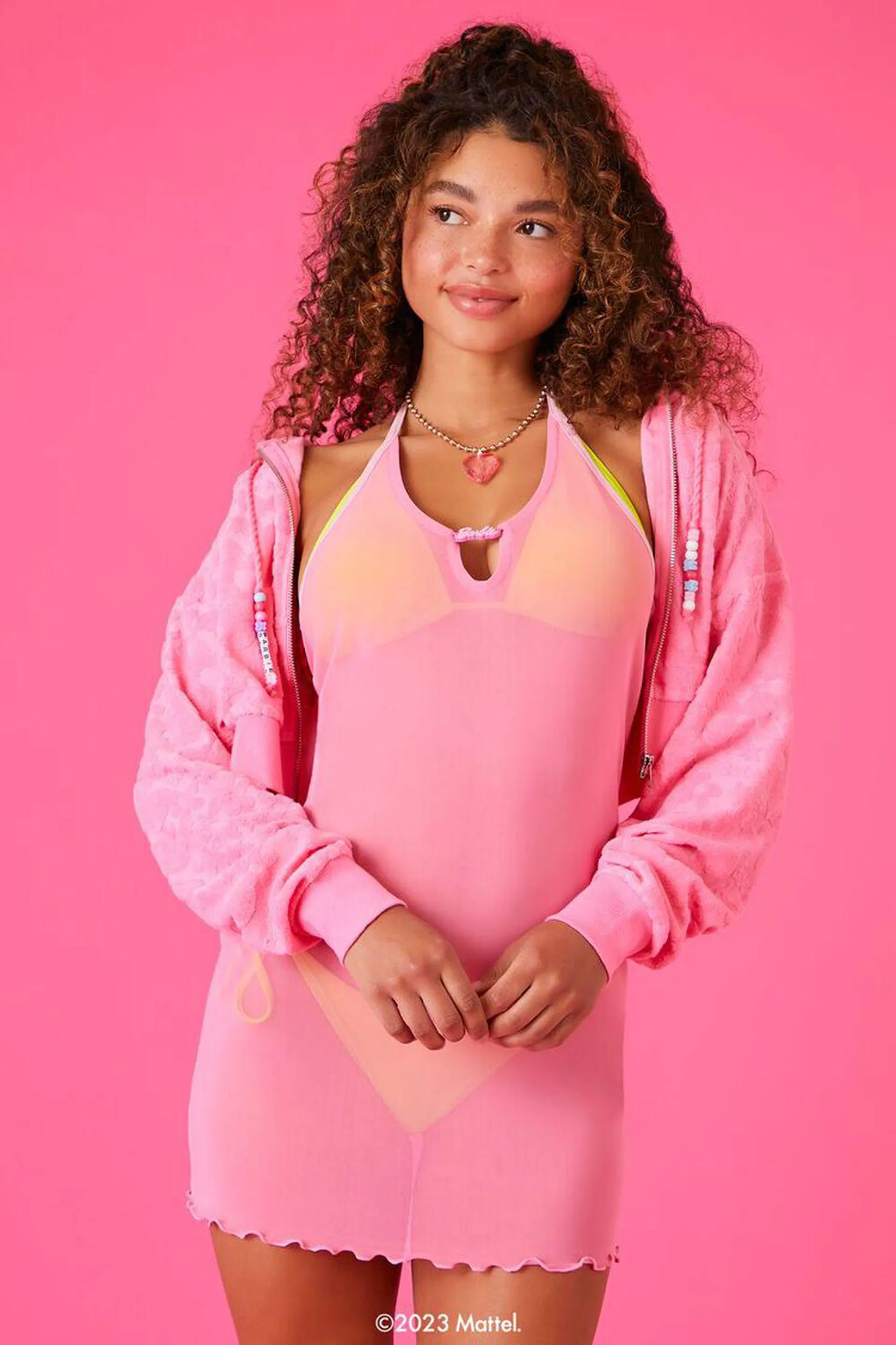 Barbie Mesh Swim Cover-Up Dress