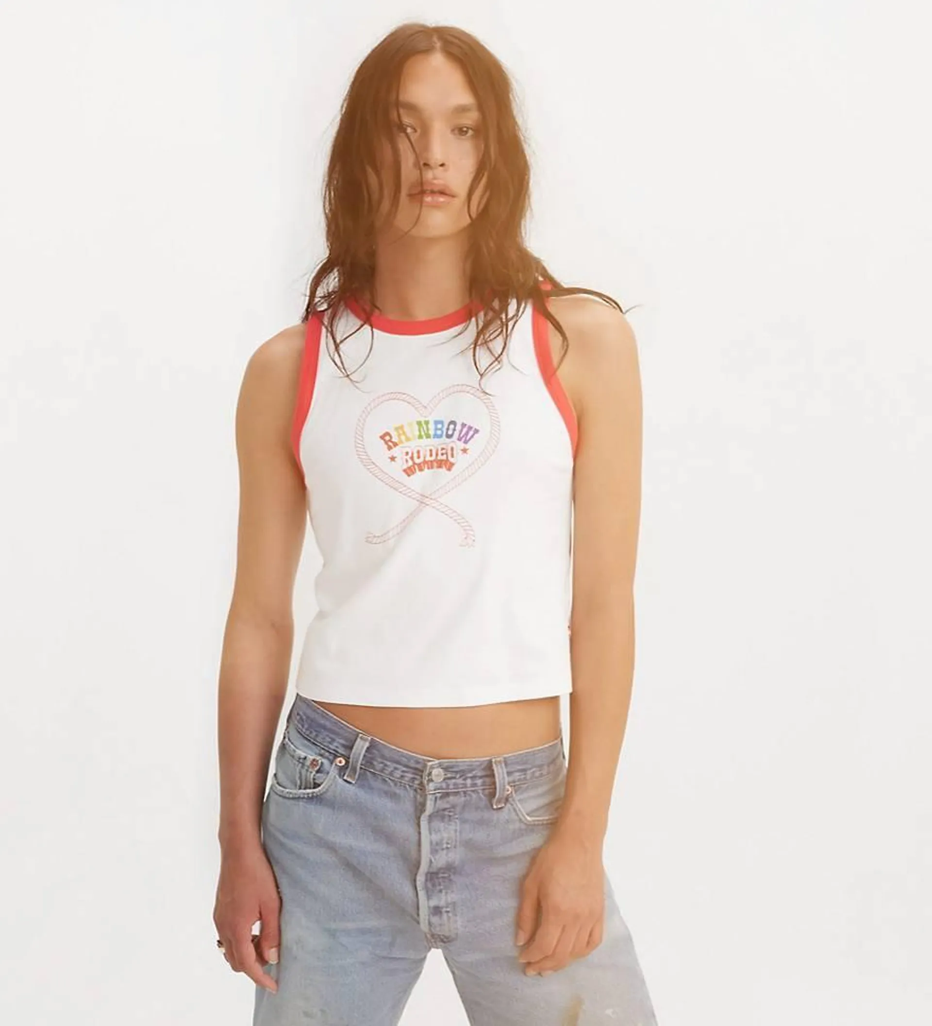 Levi's® Pride Rainbow Rodeo Ringer Tank