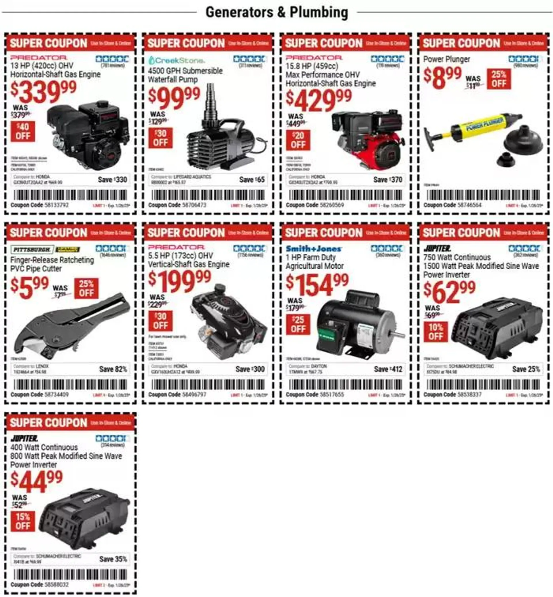 Weekly ad Harbor Freight Tools weekly ad from January 13 to January 20 2025 - Page 3